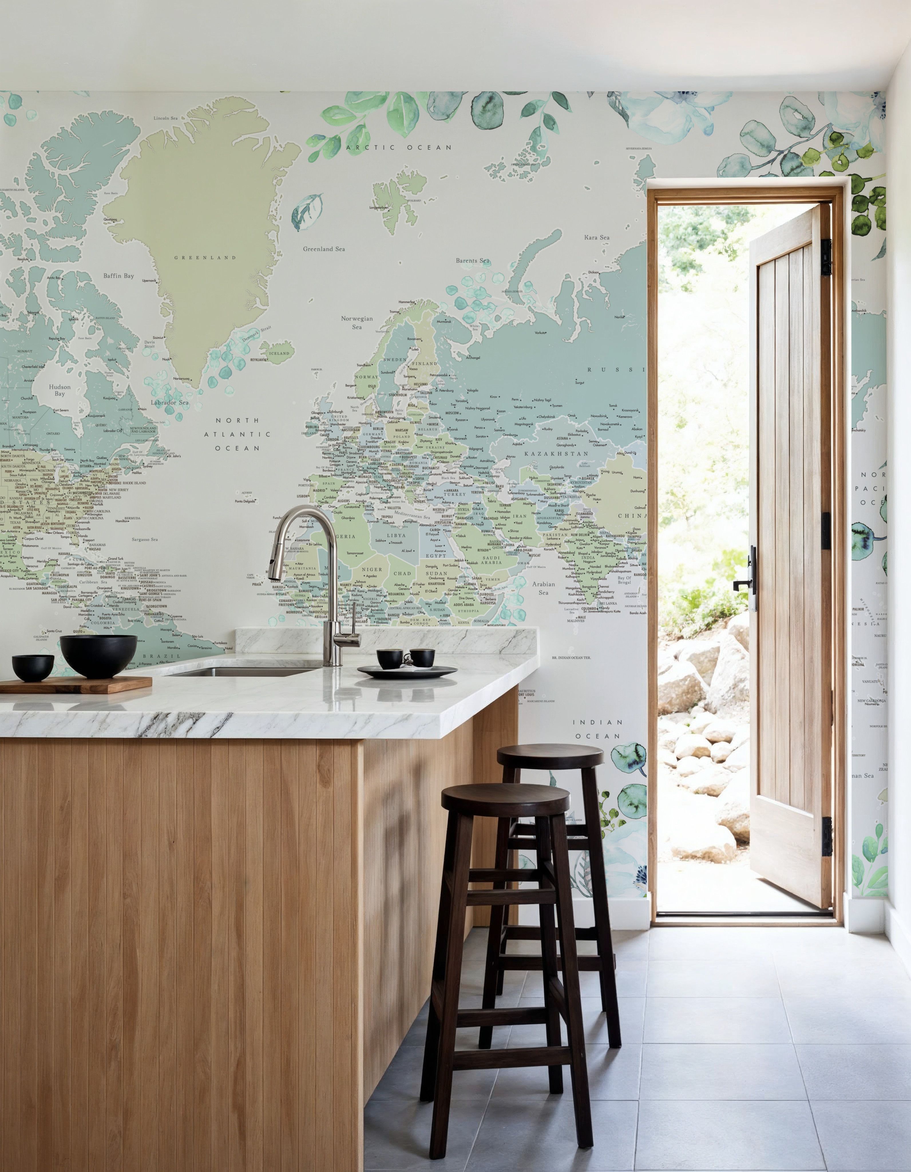 World Map Cities - Marie