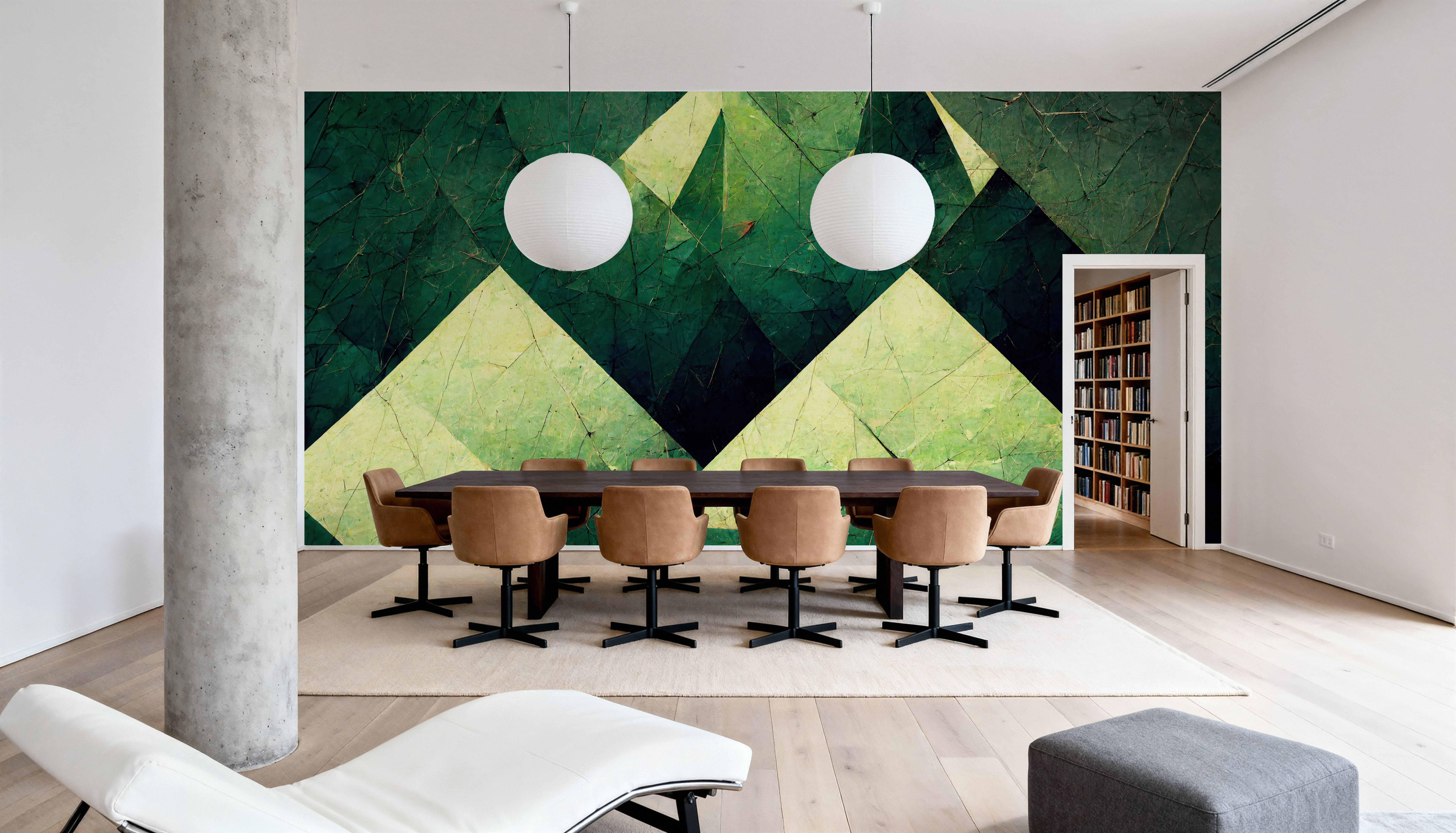 Reduced Mountains Green