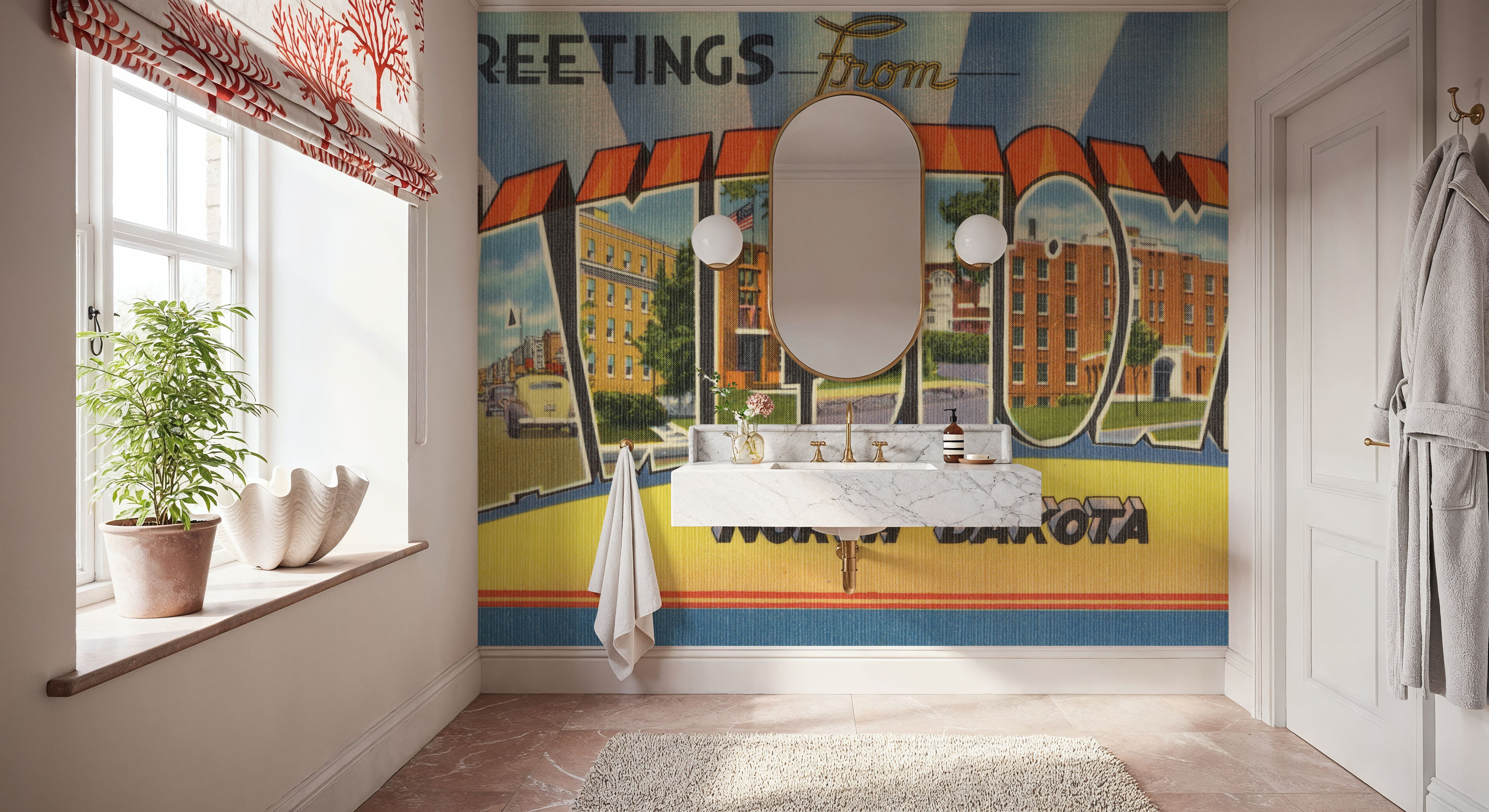 Greetings from Jamestown - Screenprint Postcard