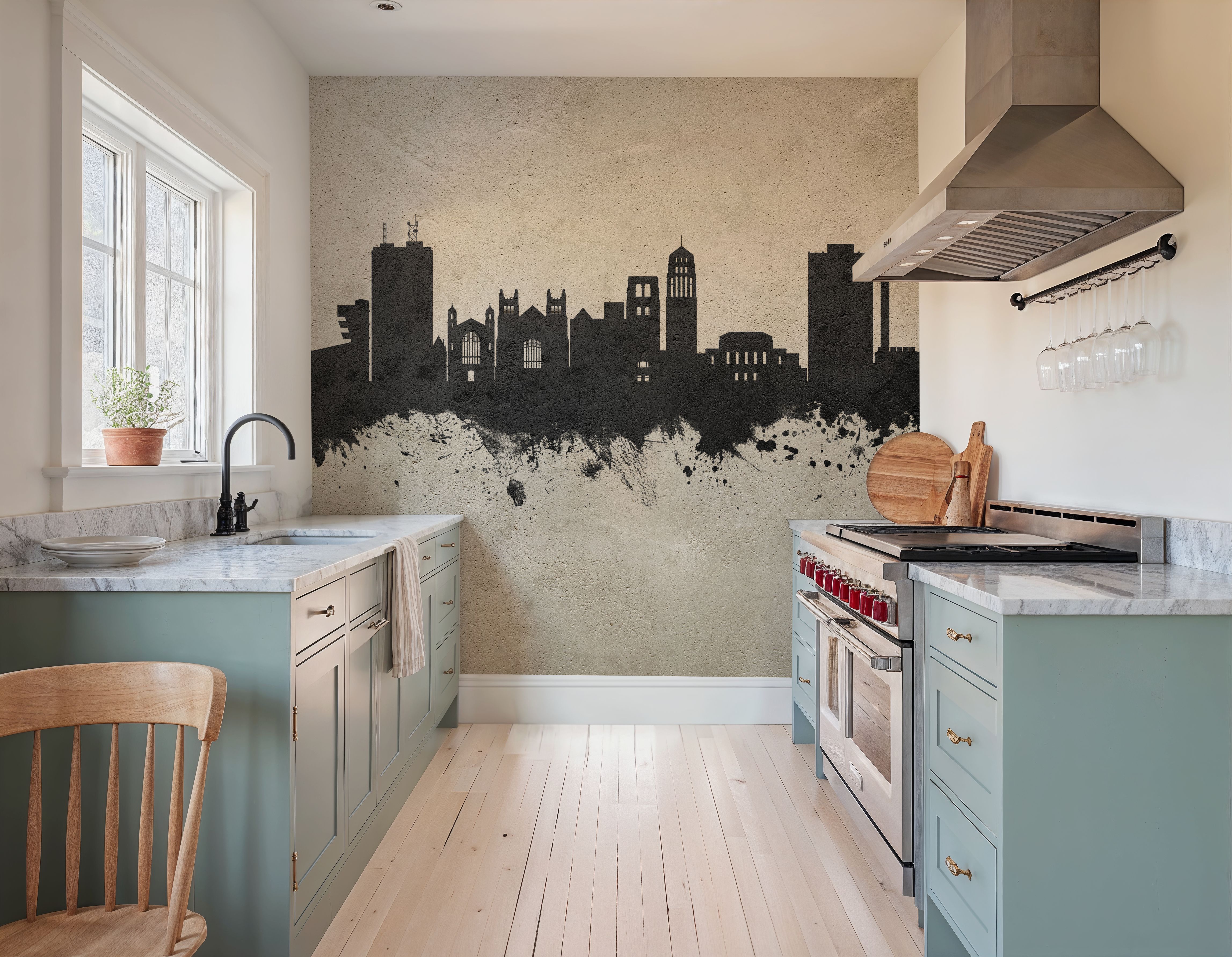 Ann Arbor Michigan Skyline Concrete