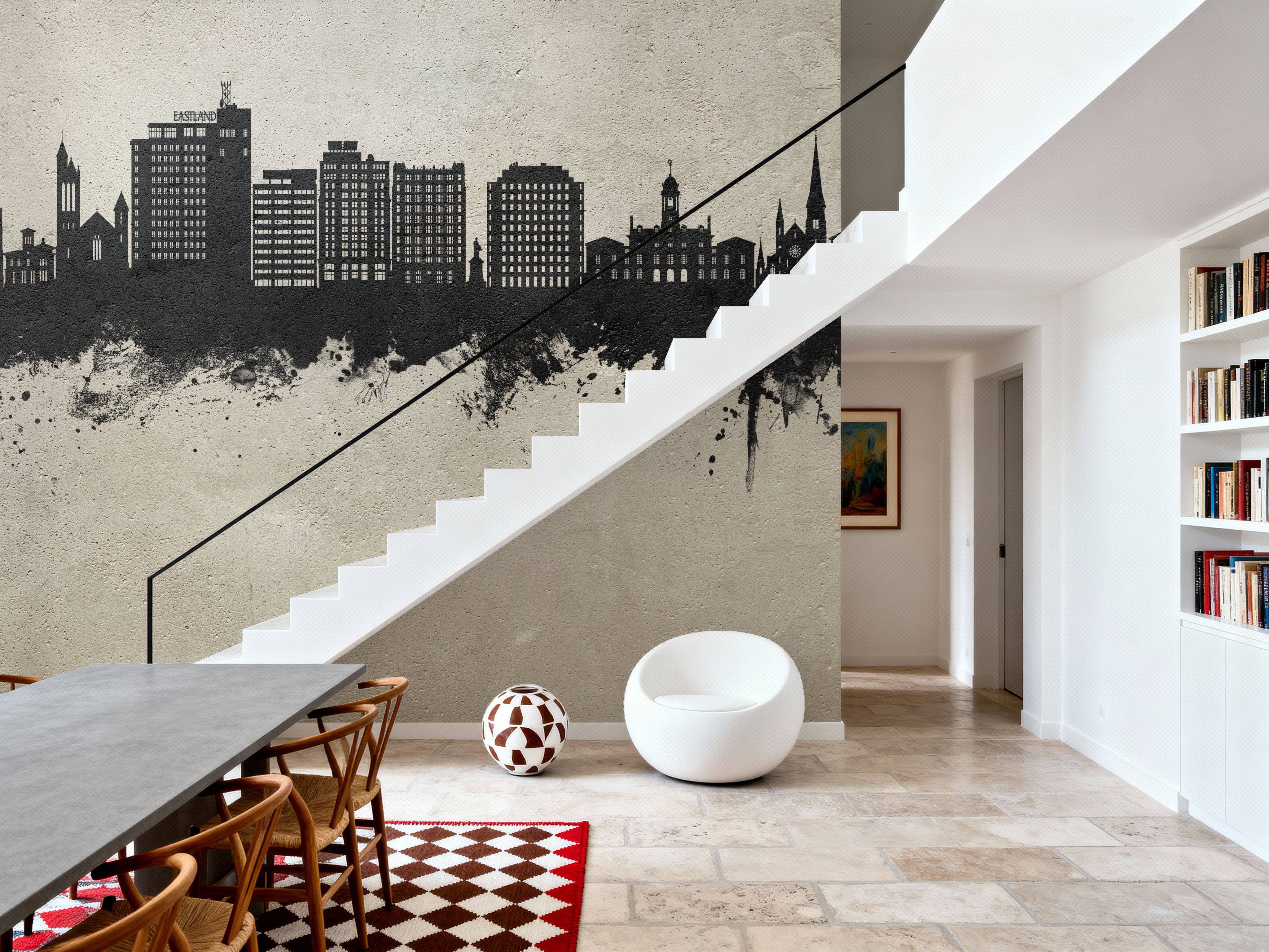 Portland Maine Skyline Concrete