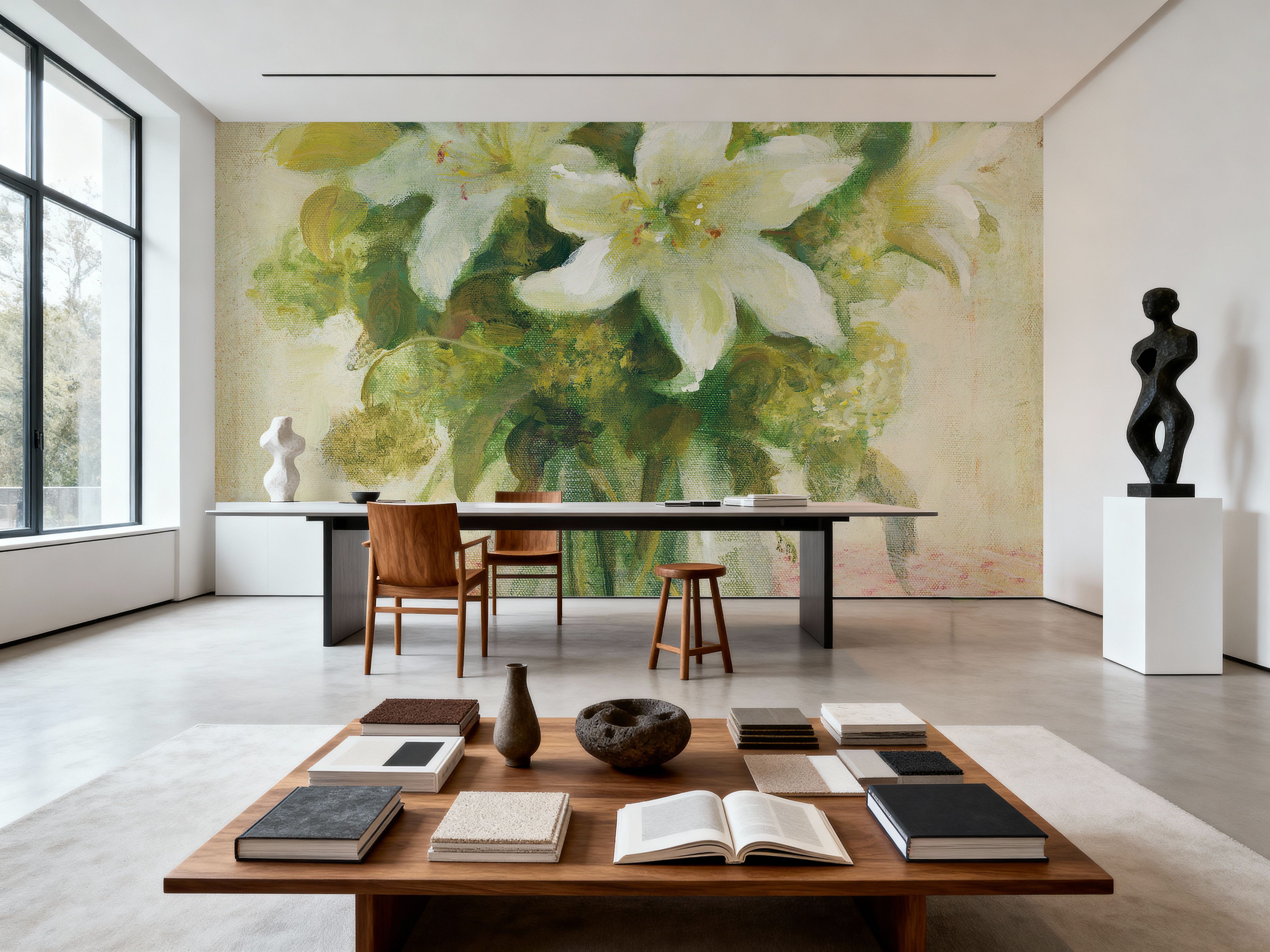 Cottage Lilies in White