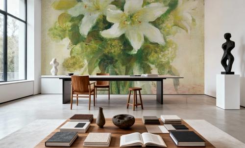 Cottage Lilies in White