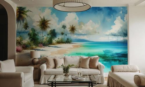 Exotic Tropical Sunny Paradise Beach