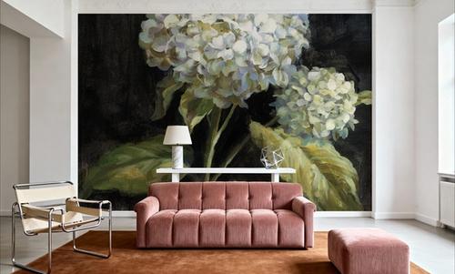 Hydrangea on Black