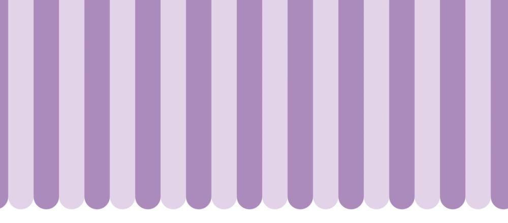 Scalloped Circus Stripes, Purple on Purple