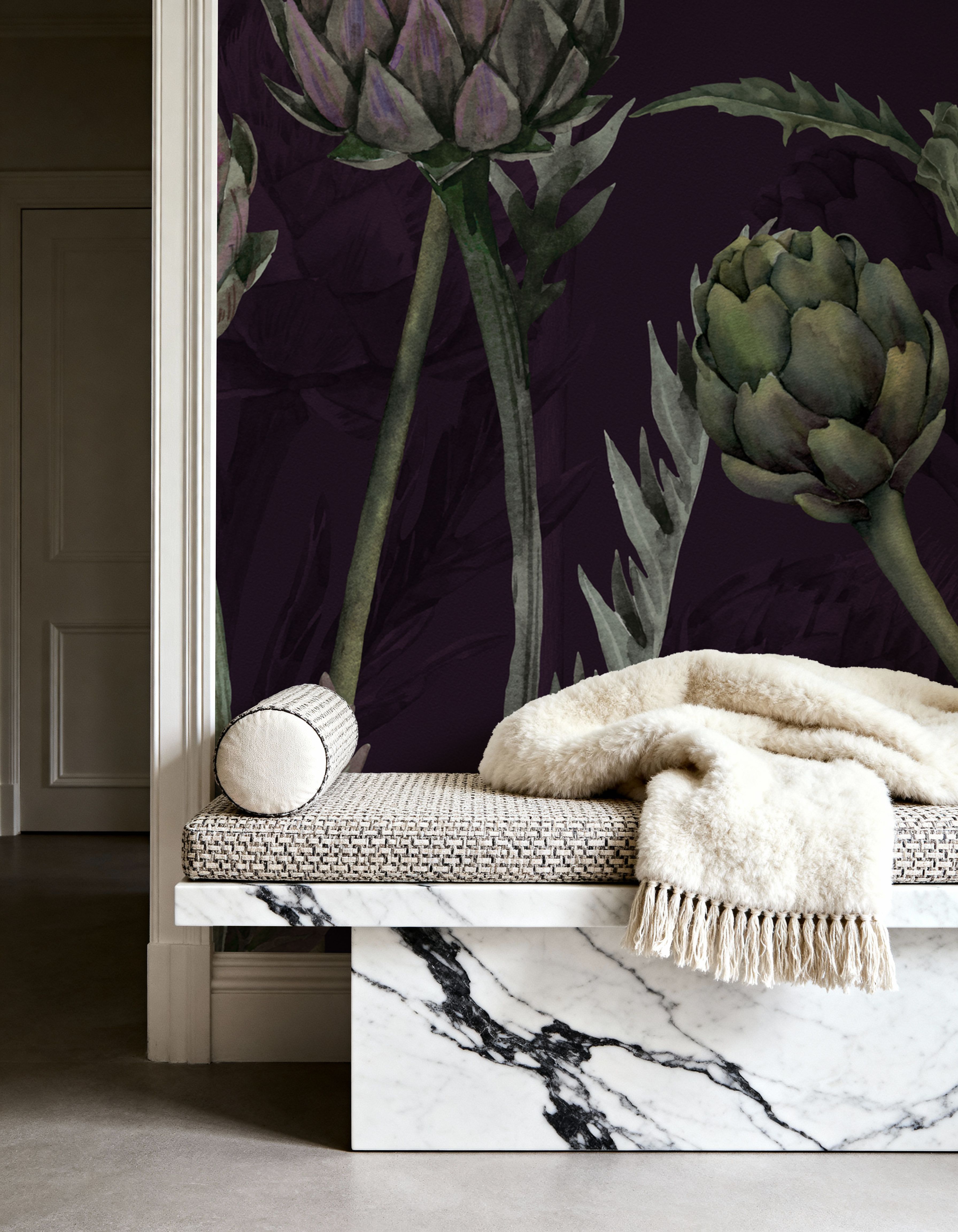Artichoke Blooms, Midnight