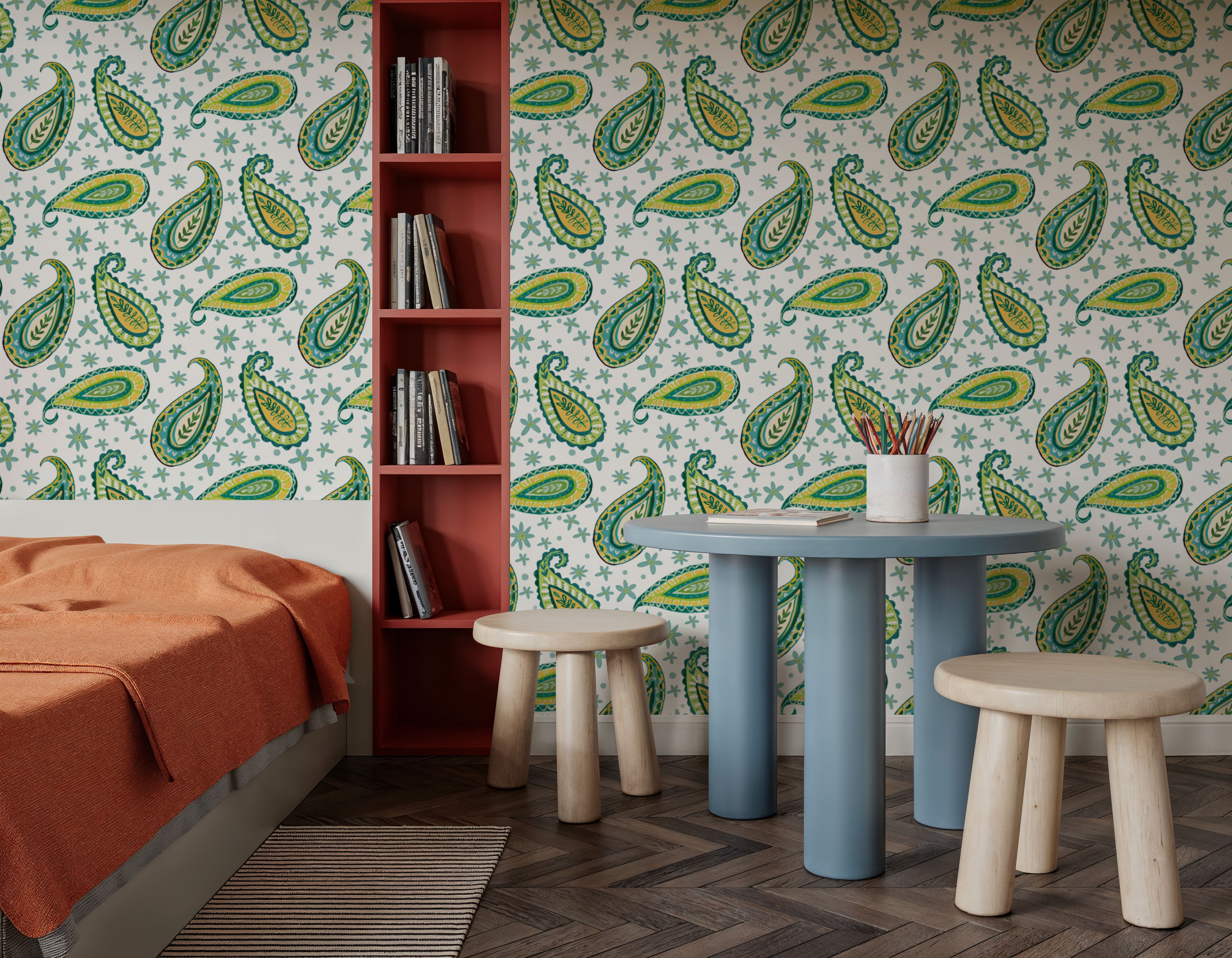 Mellow Paisley White