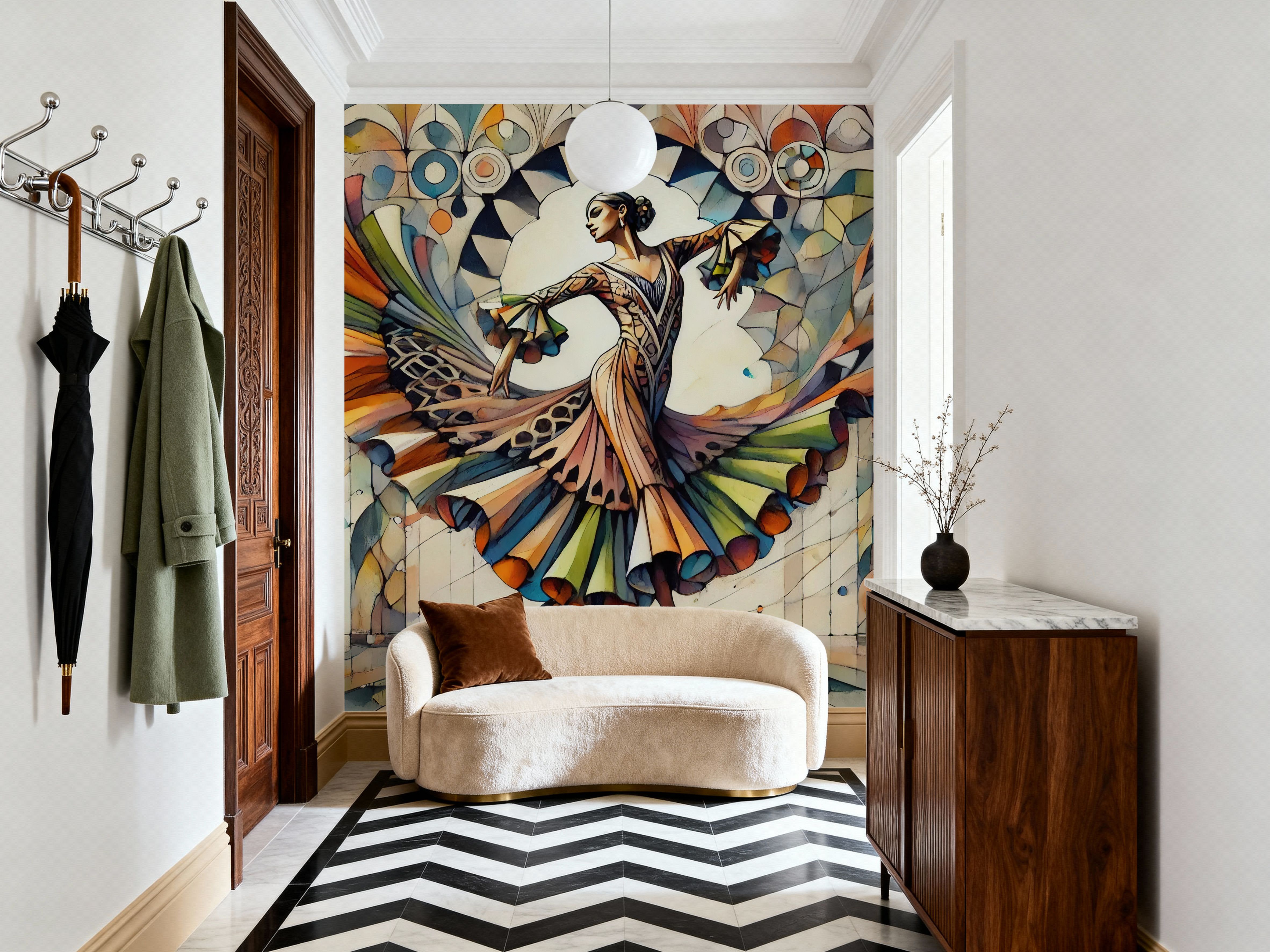 Flamenco Dancer in Art Deco