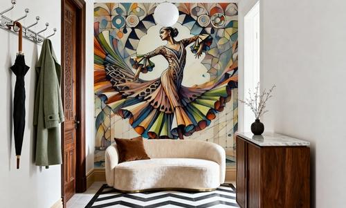 Flamenco Dancer in Art Deco