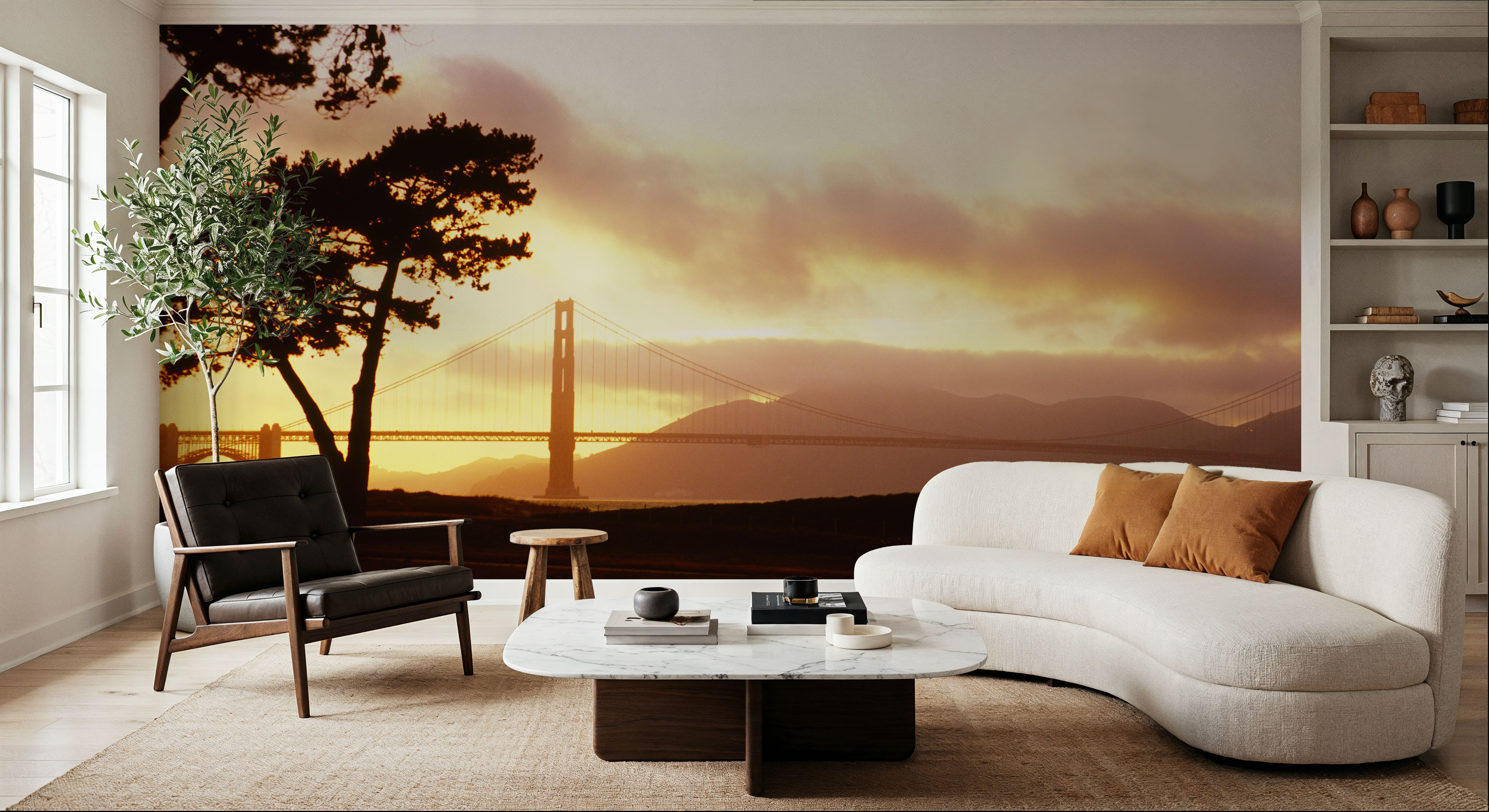 Golden Sunset Bridge