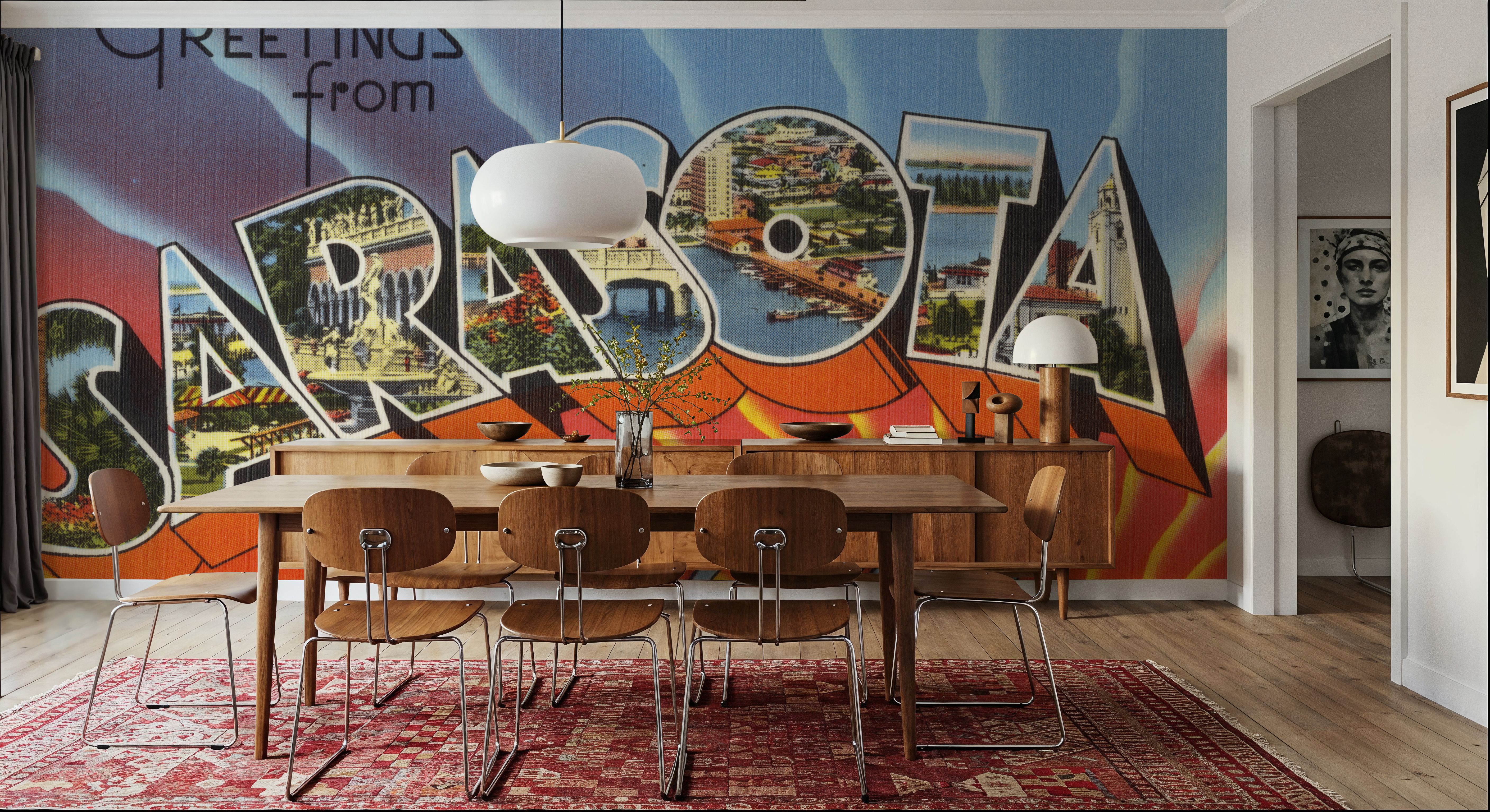 Greetings from Sarasota - Screenprint Postcard