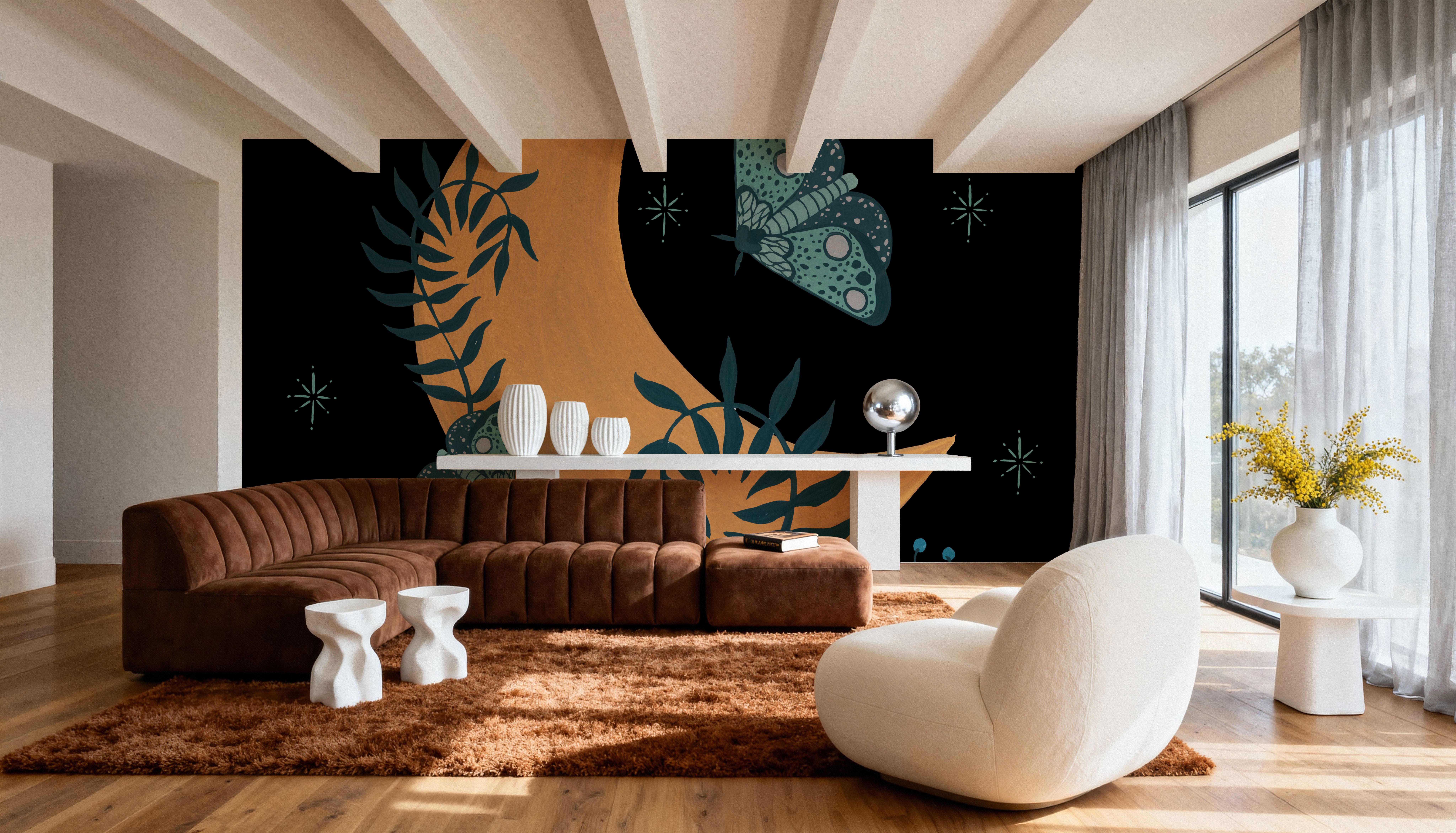 Moon Moth IX, Papier peint