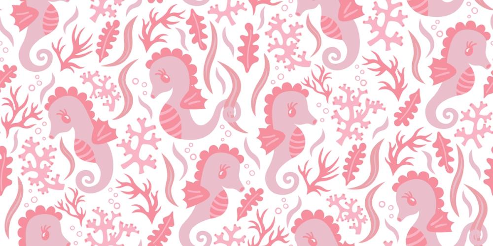 Sweet Seahorses, Pink