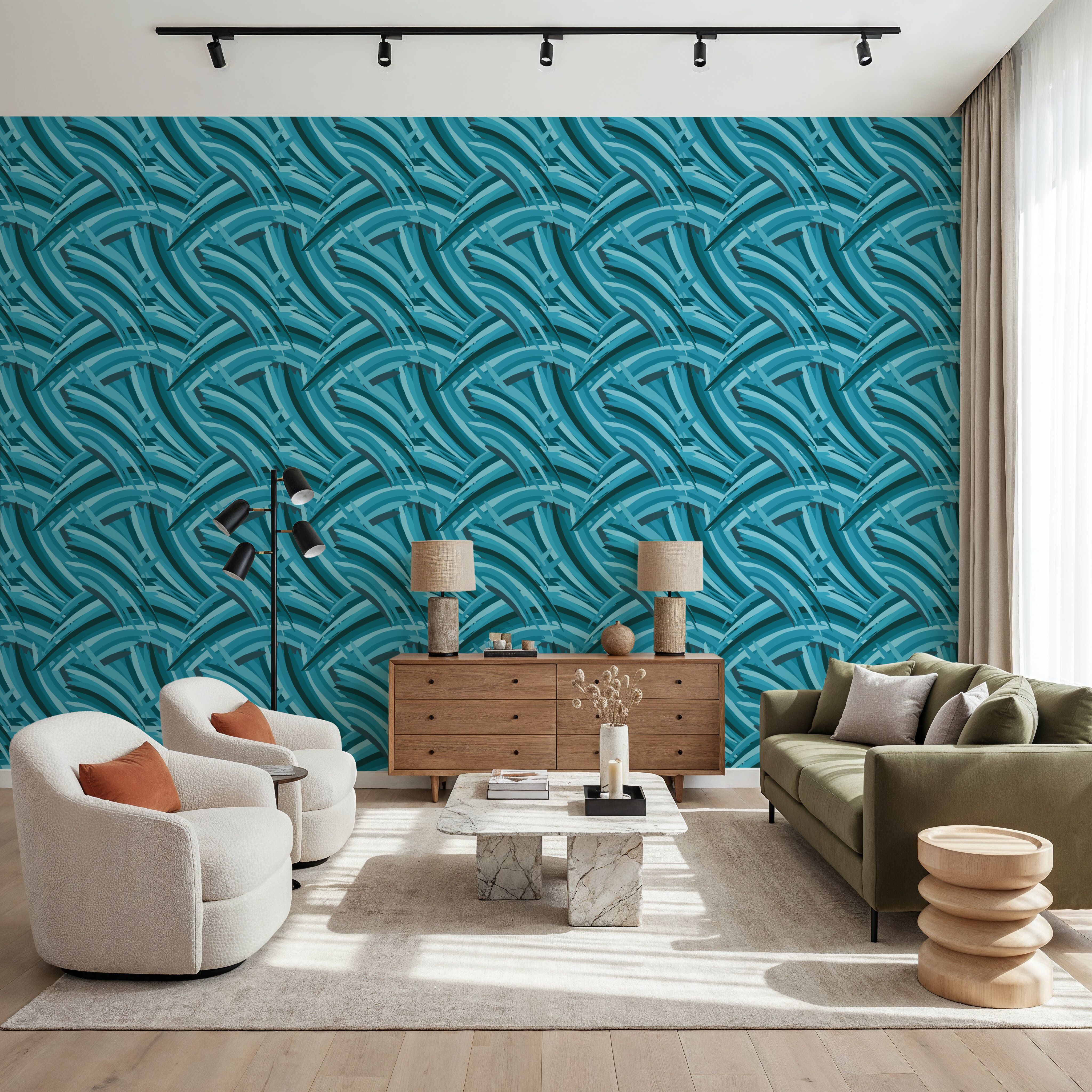 Grassy Waves, Teal
