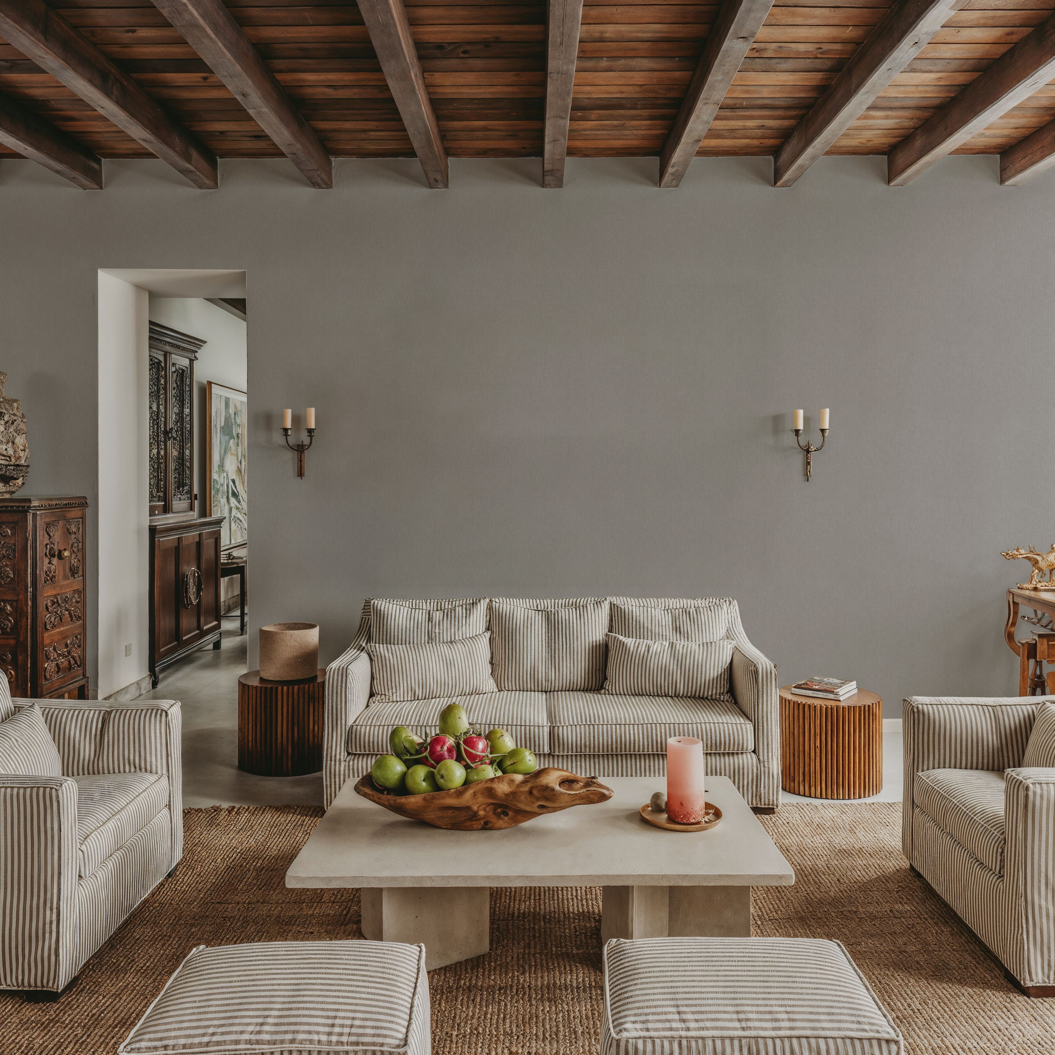 Linen Mist Neutral Collection, Stone, Tapeten