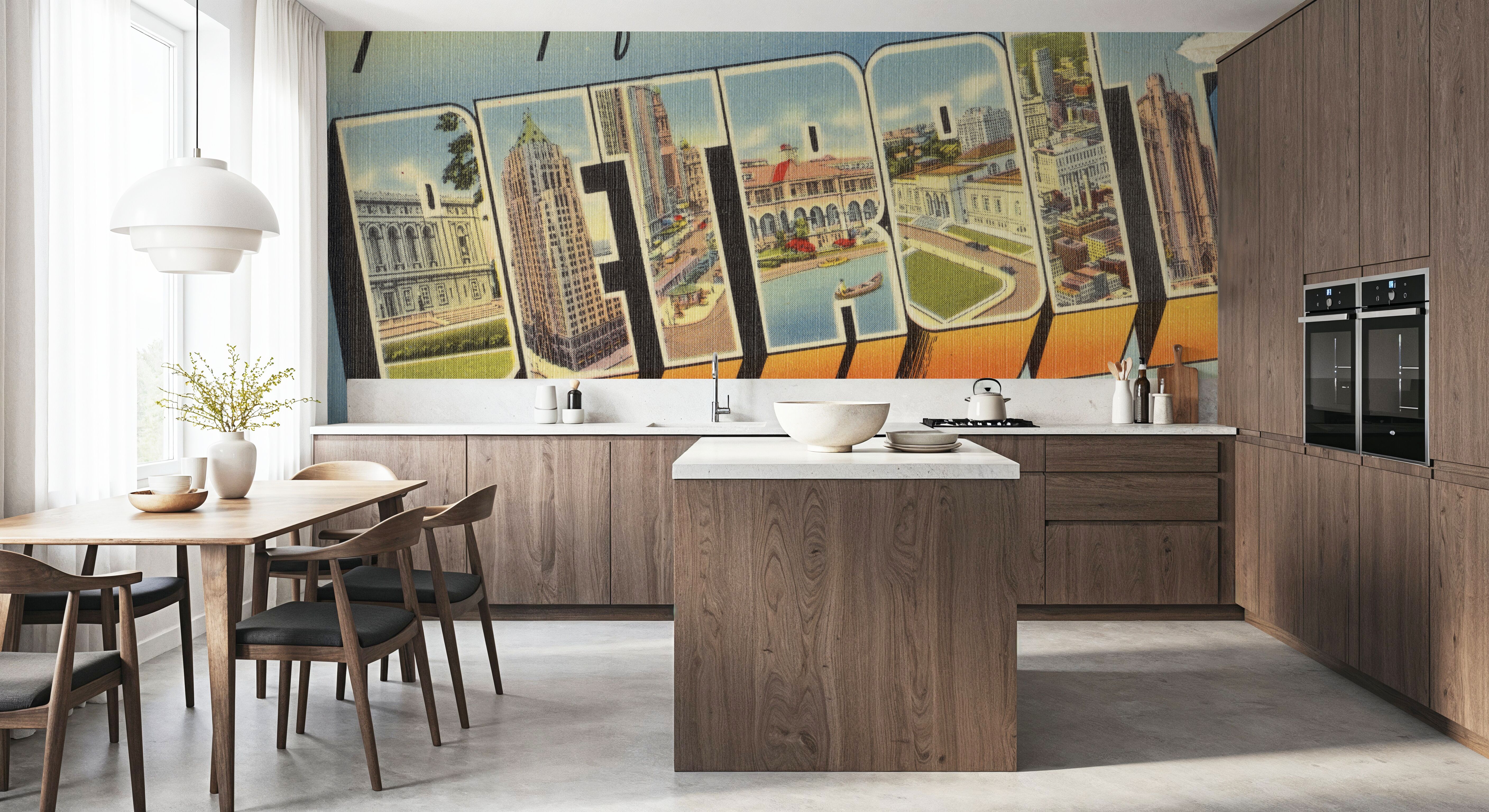 Greetings from Detroit - Screenprint Postcard