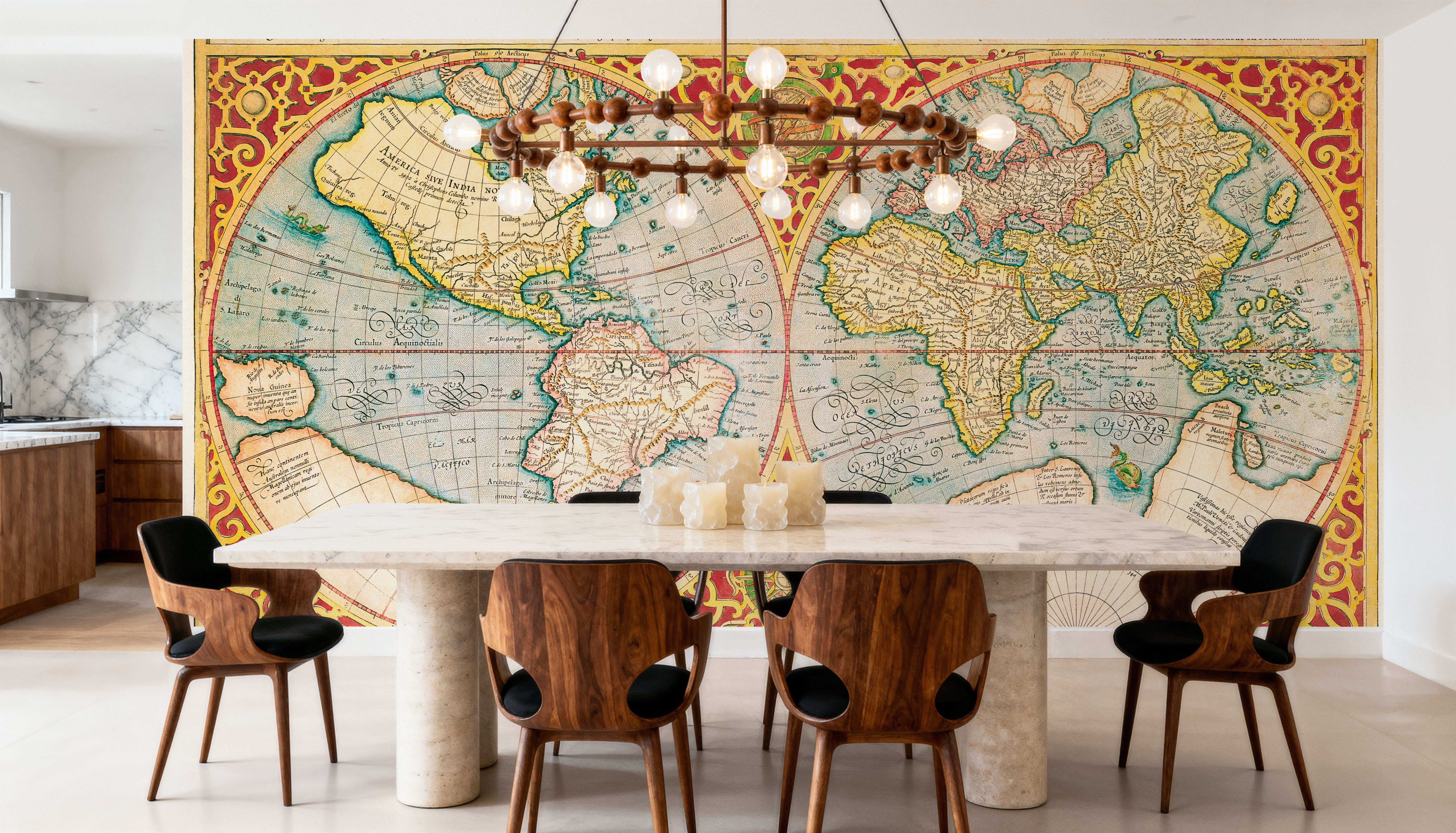 Orbis Terrae 1637, Wallpaper