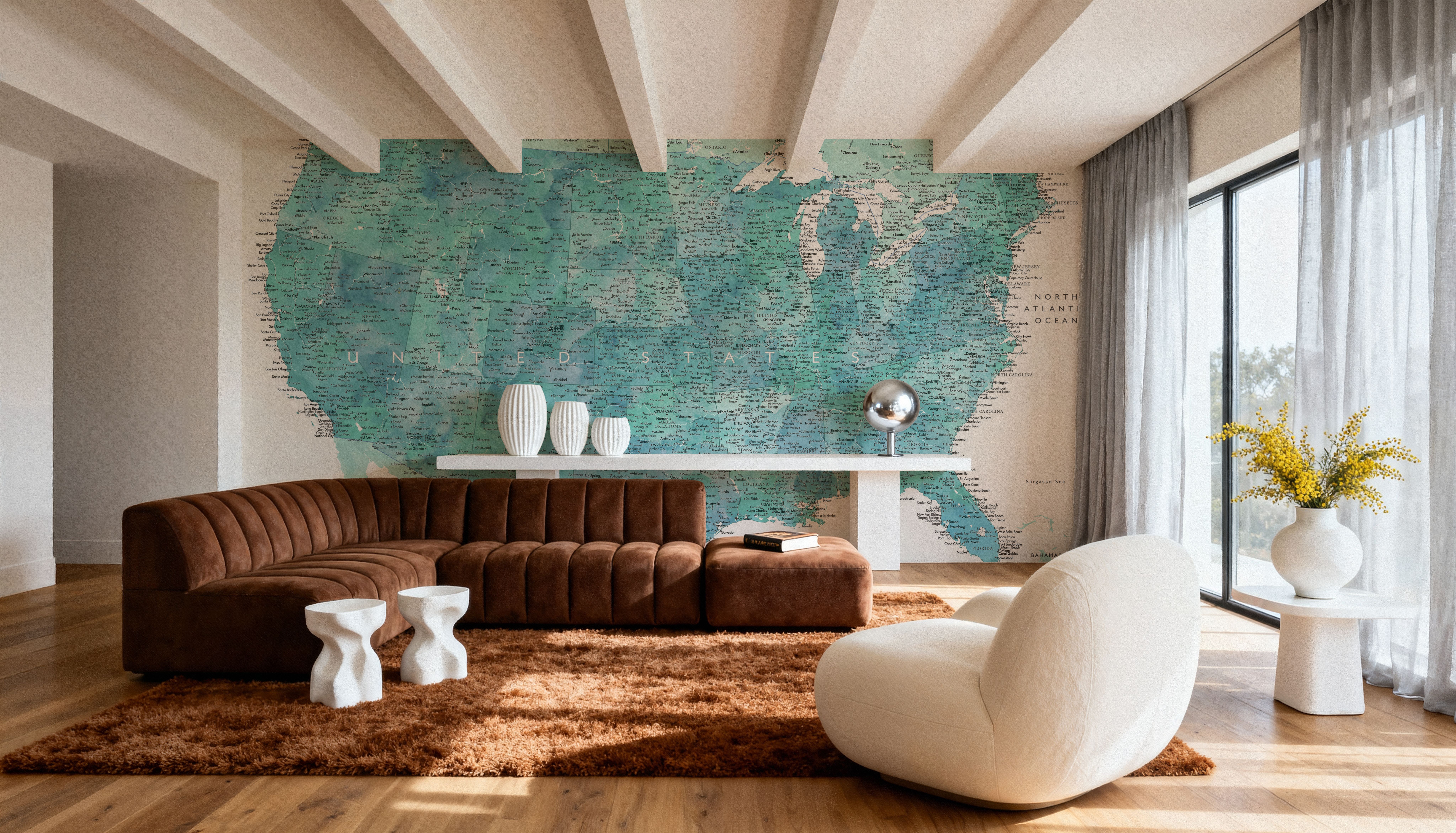 US Map Detailed - Sevyn