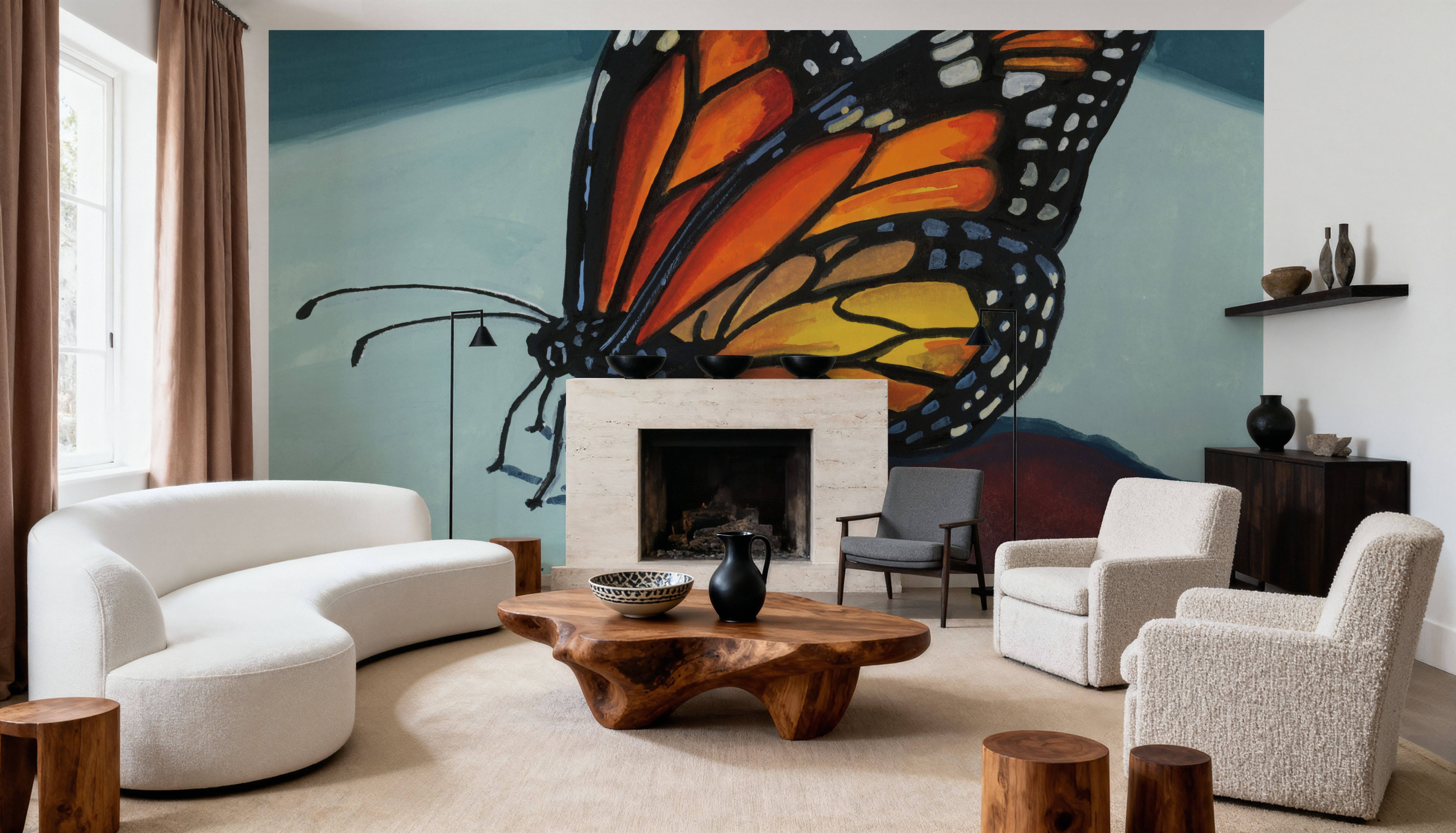 Shadow Study of a Butterfly