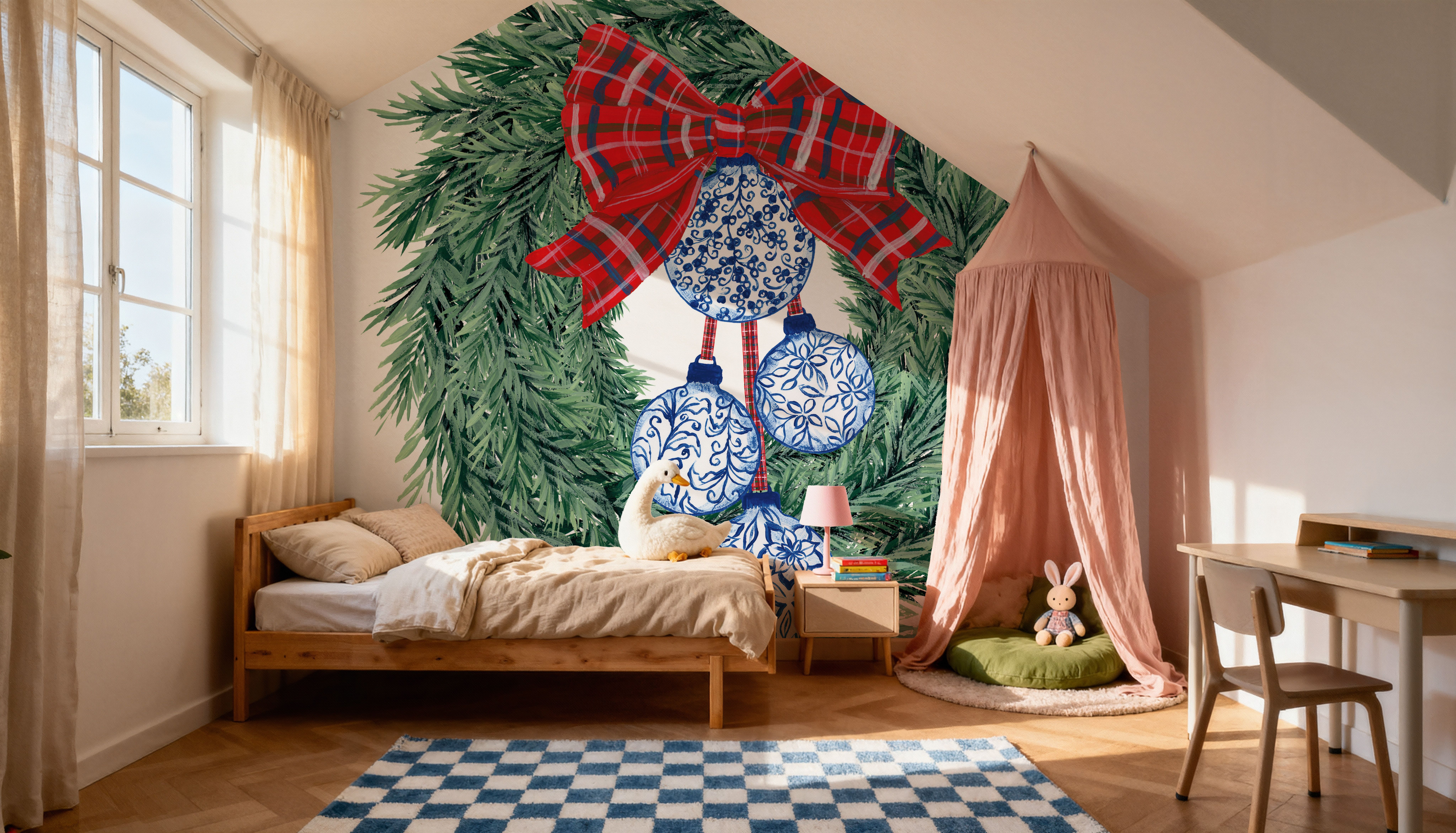 Holiday Tartan and Chinoiserie II