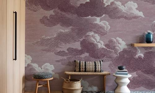 Intaglio Clouds, Burgundy