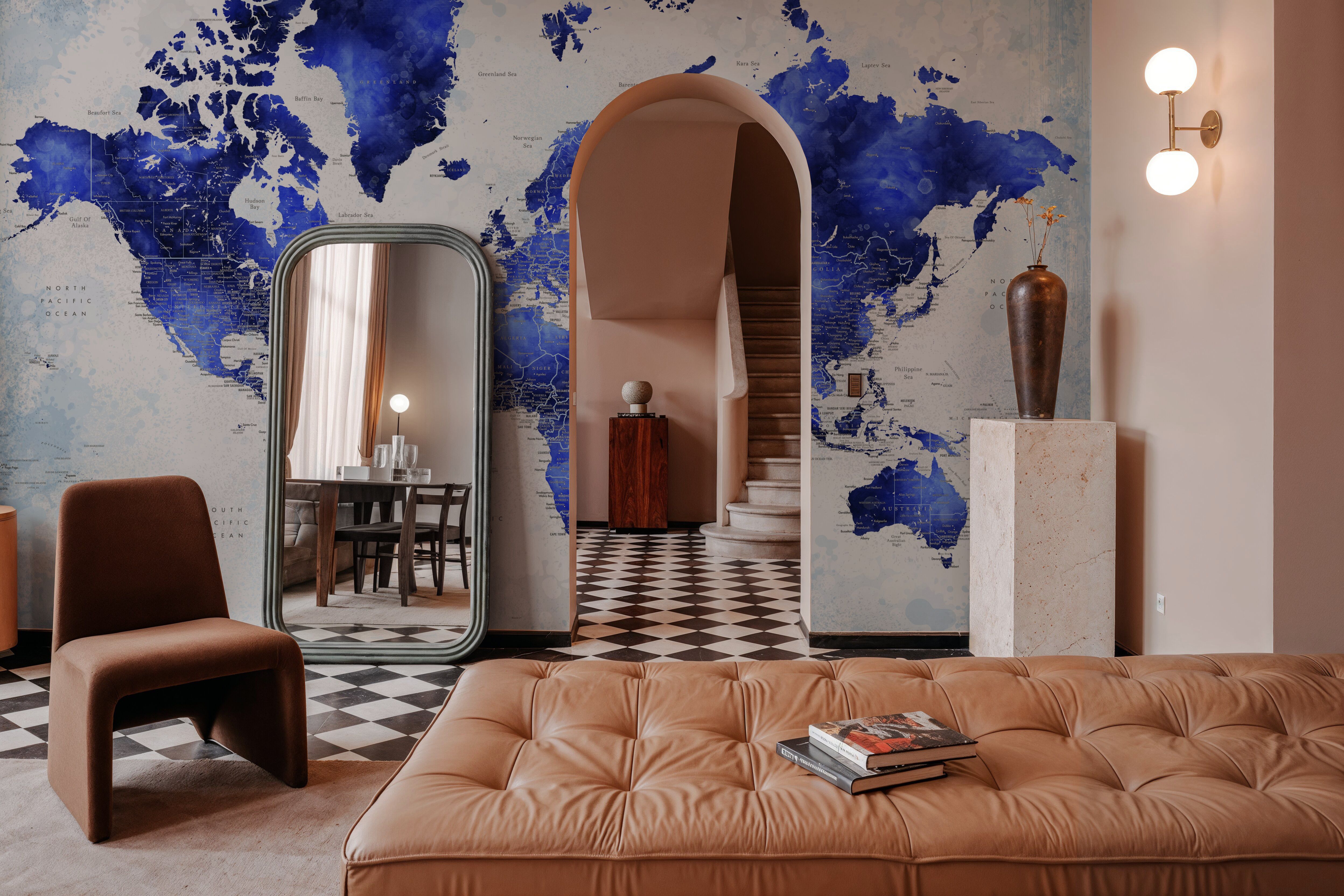 World Map Cities - Georgino, Wallpaper