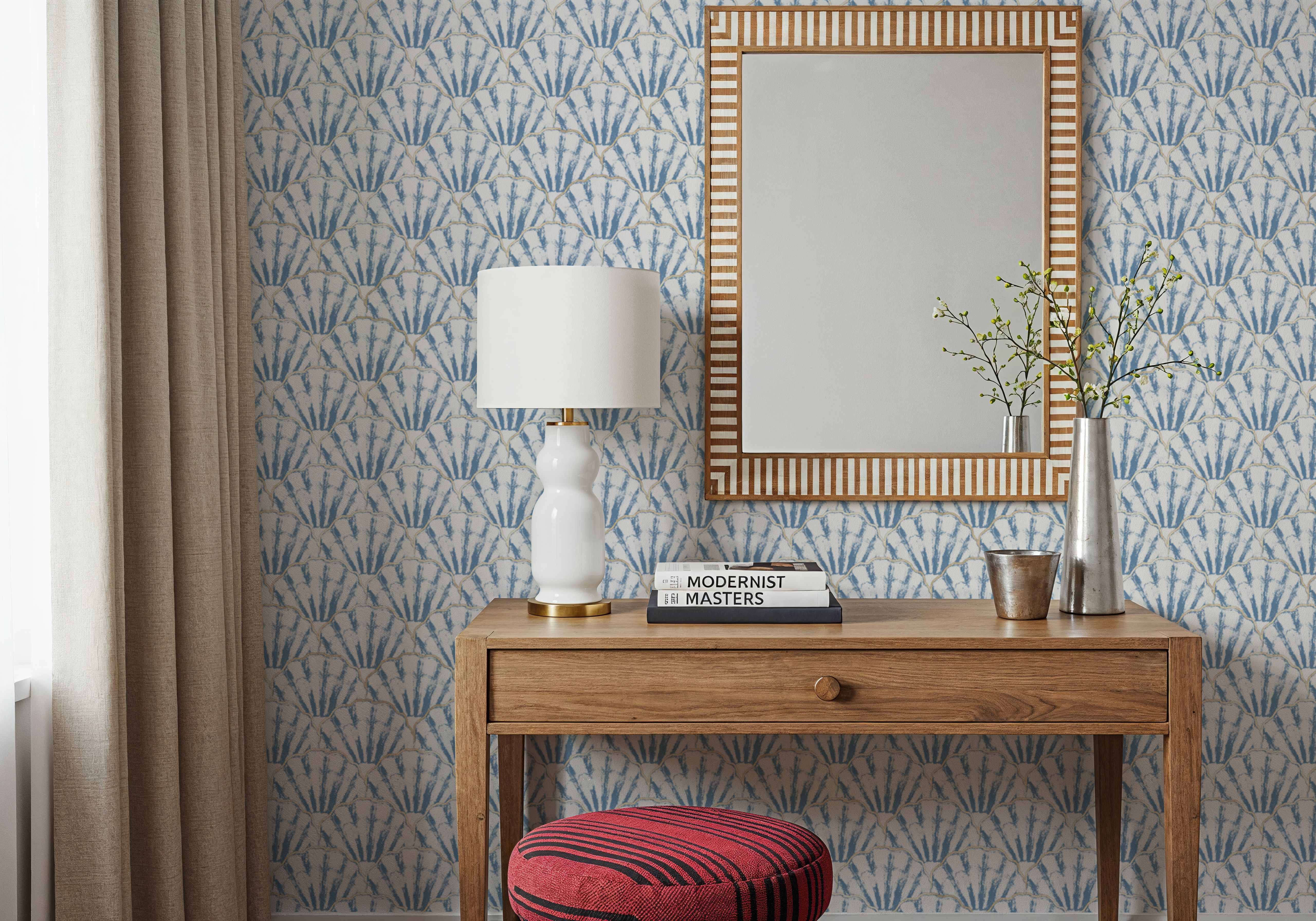 Mermaid Shells, Blue