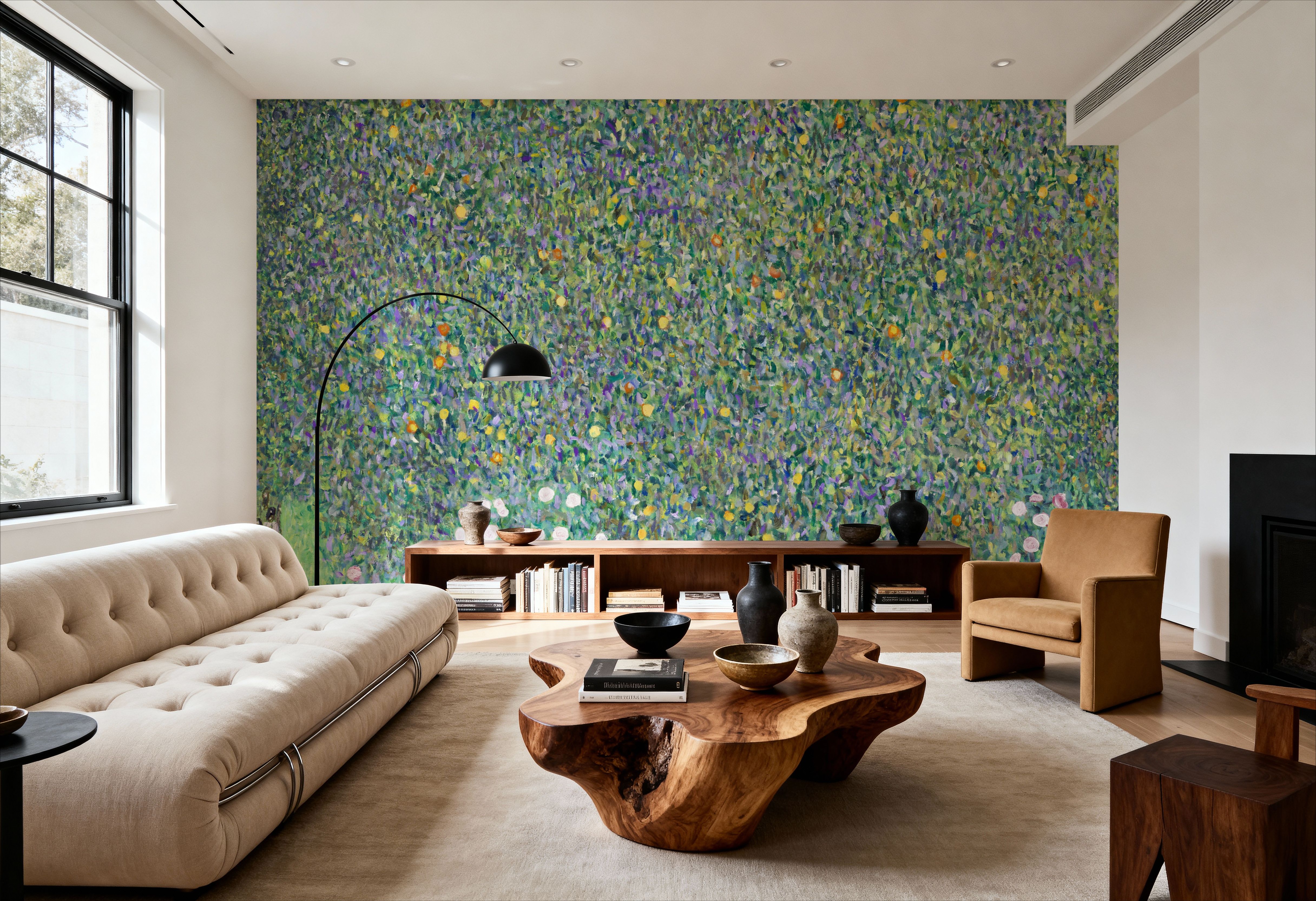 Rosebushes under the Trees