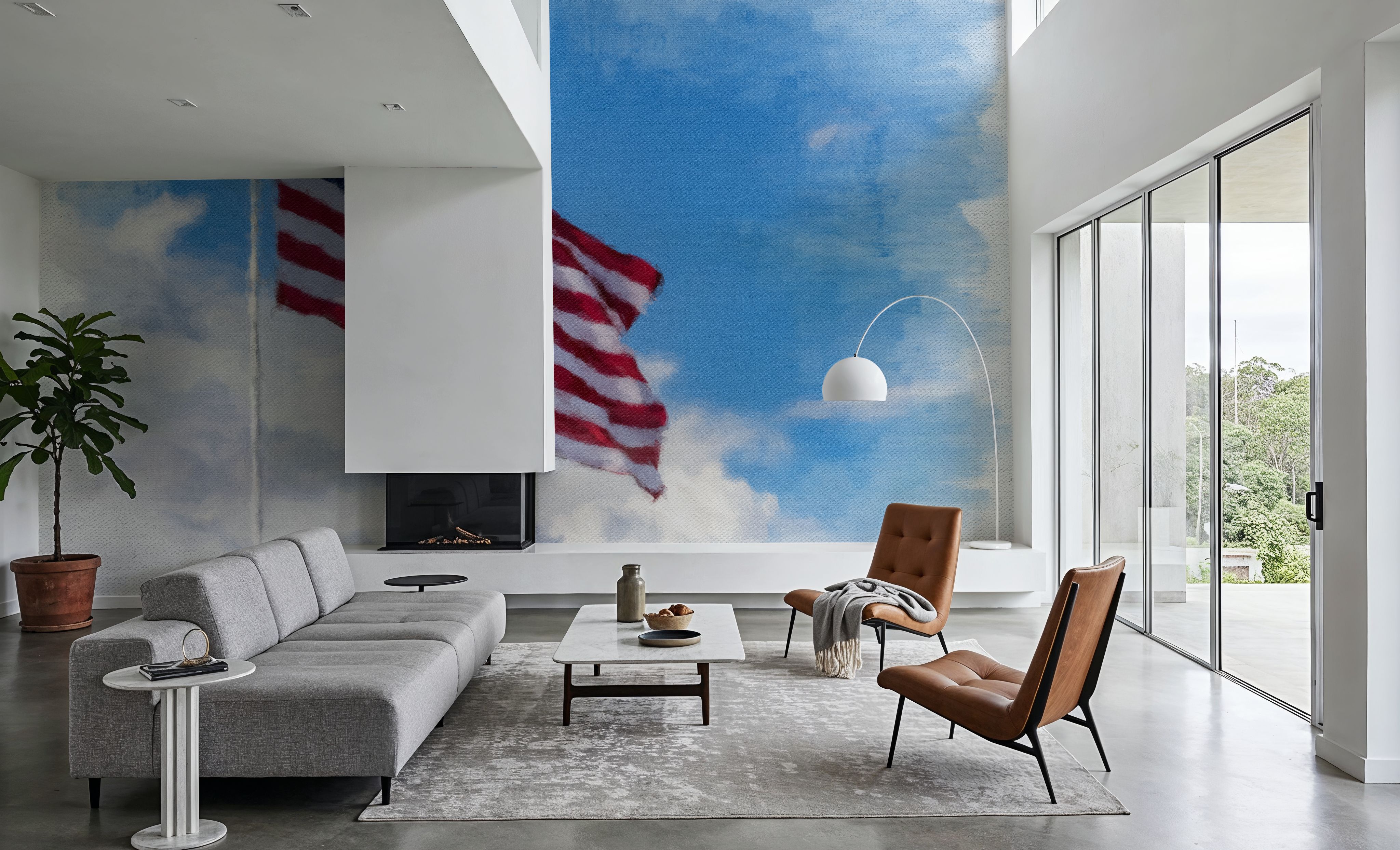 Stars and Stripes on Canvas