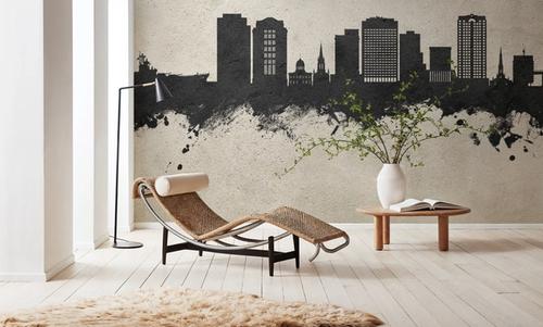 Norfolk Virginia Skyline Concrete
