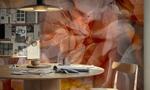Sunset Floral Waves