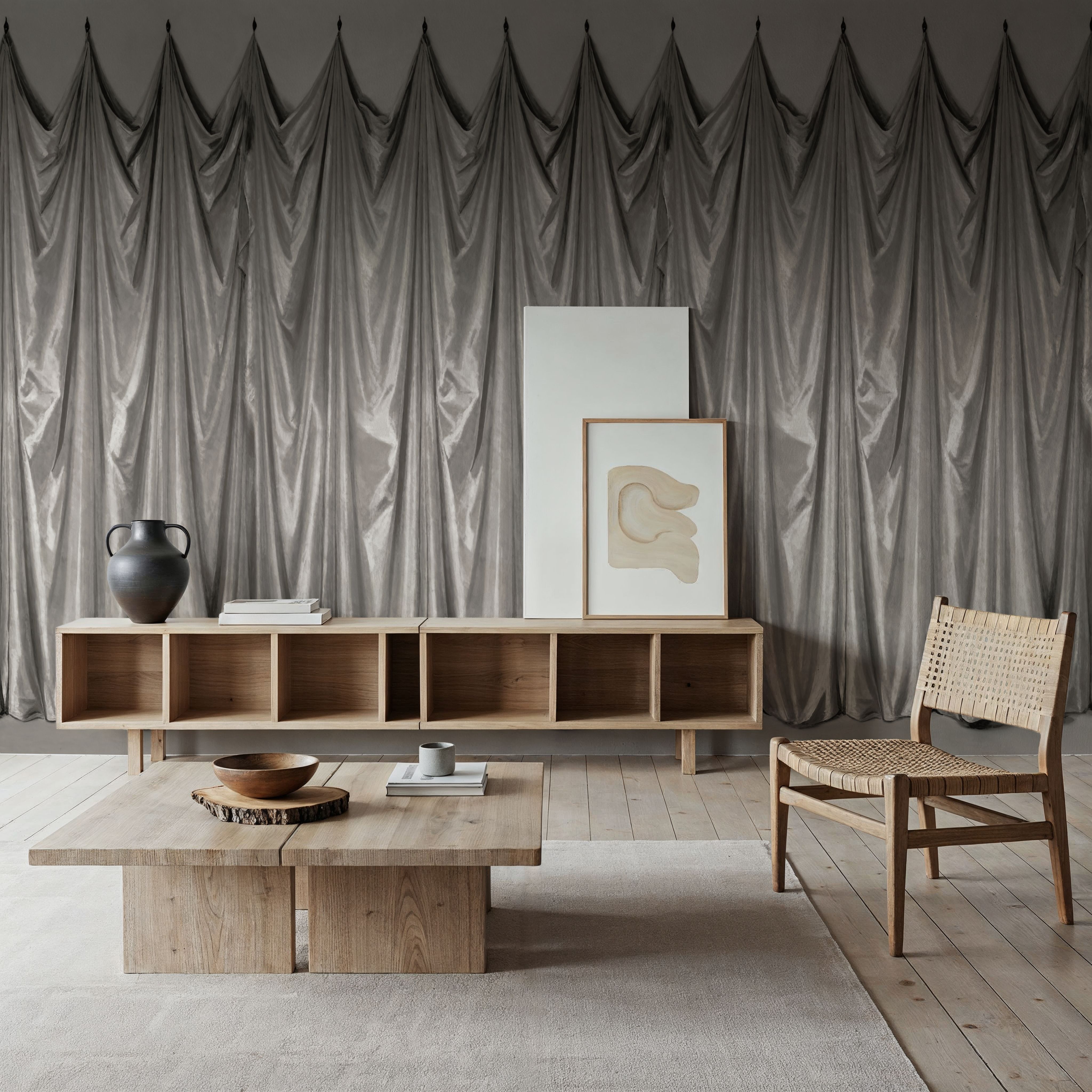 Medici Drapes, Oyster