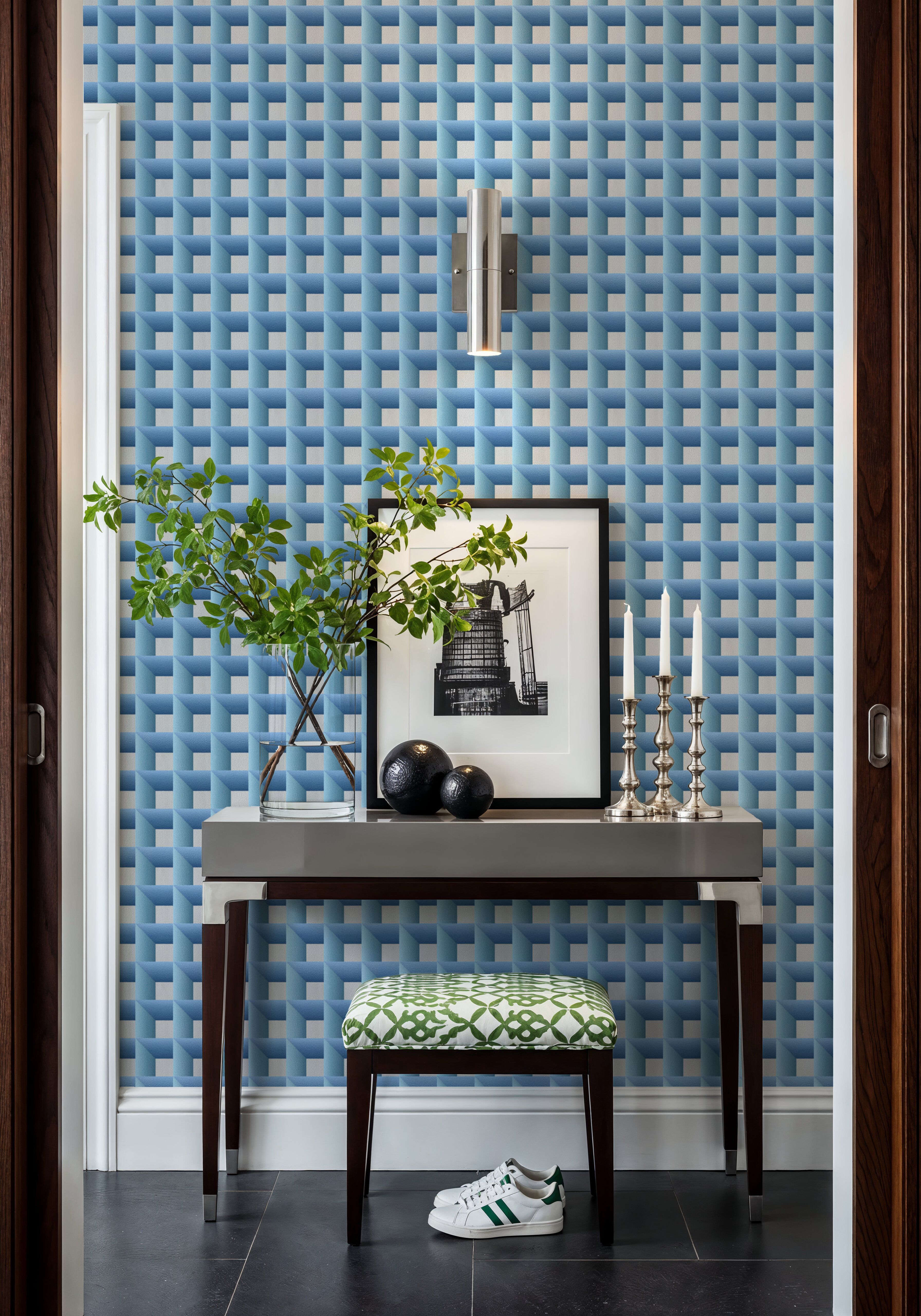 Decorative Cubes, Aqua