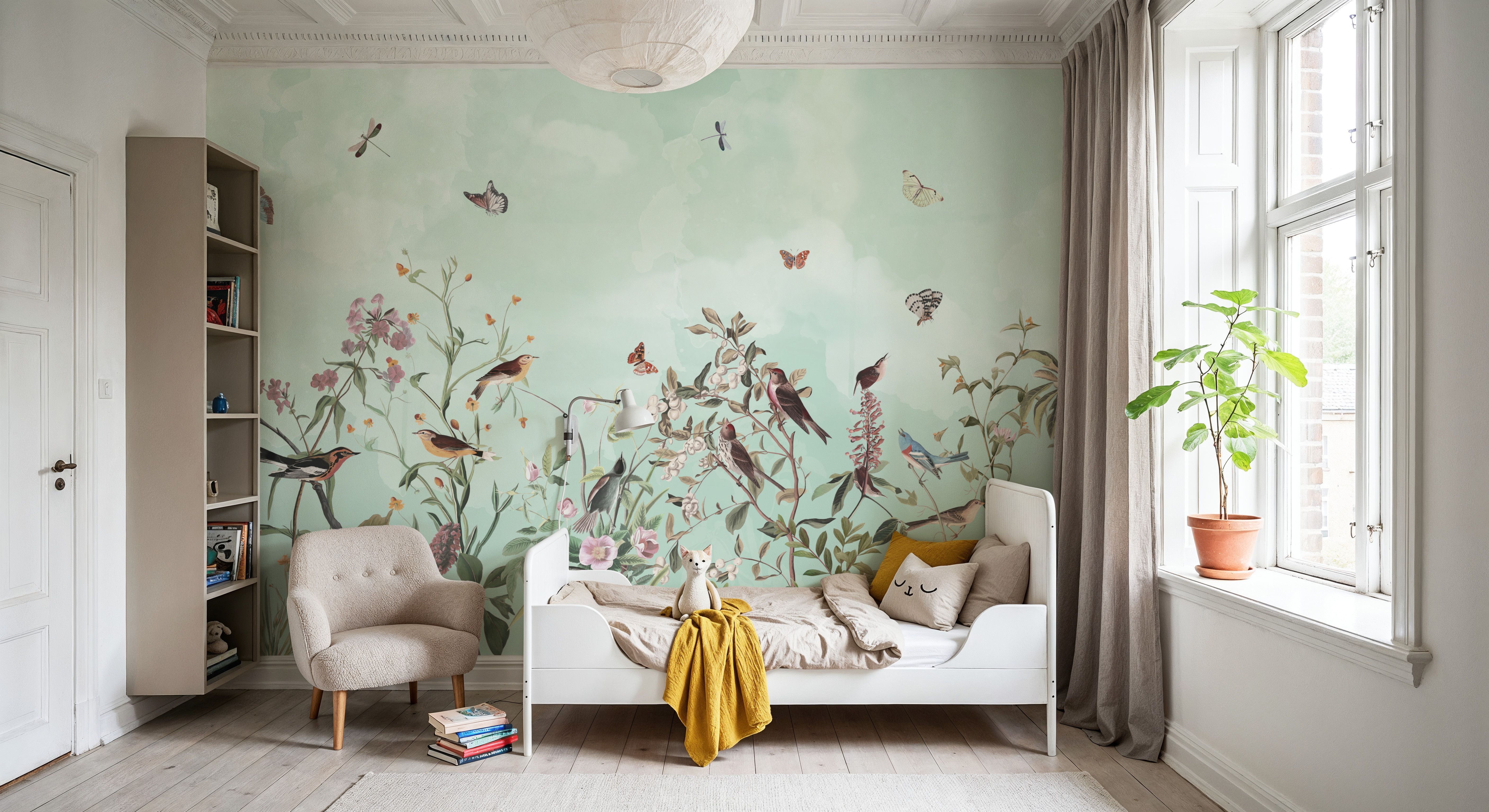 Take me to the Garden Turquoise, Wallpaper