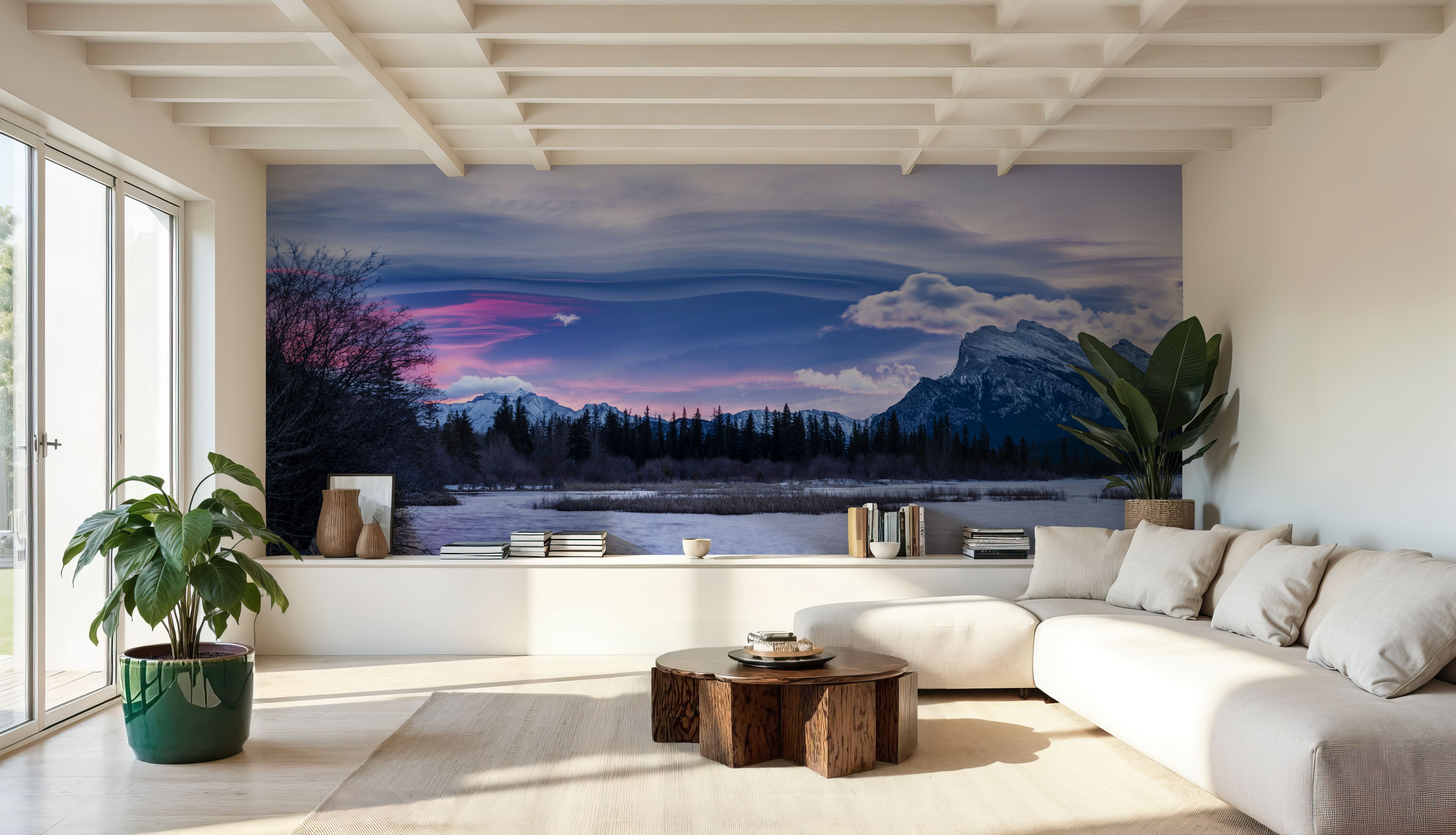 Mount Rundle Pink Sky