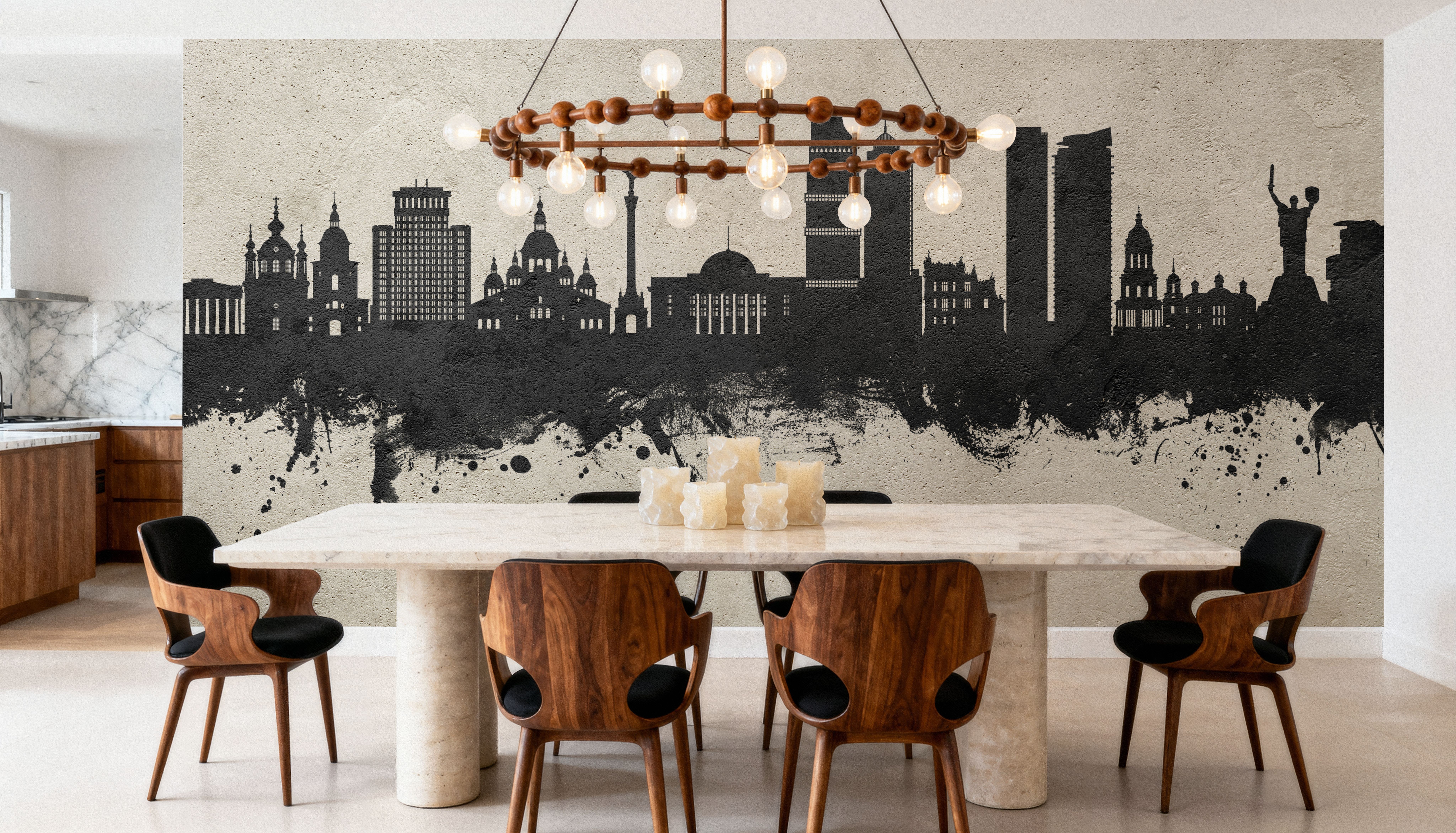 Kyiv Ukraine Skyline Concrete