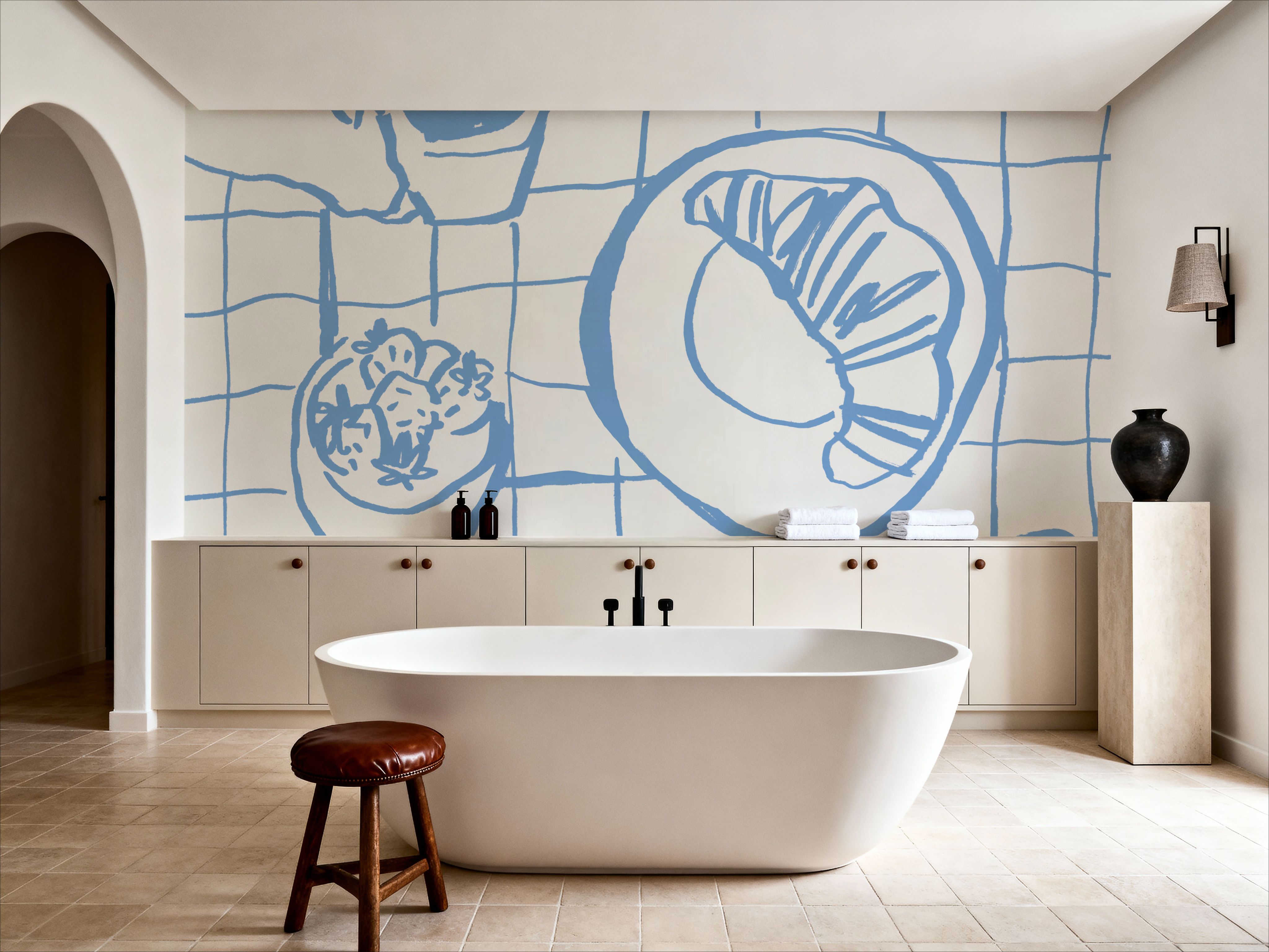 Breakfast Doodles III White