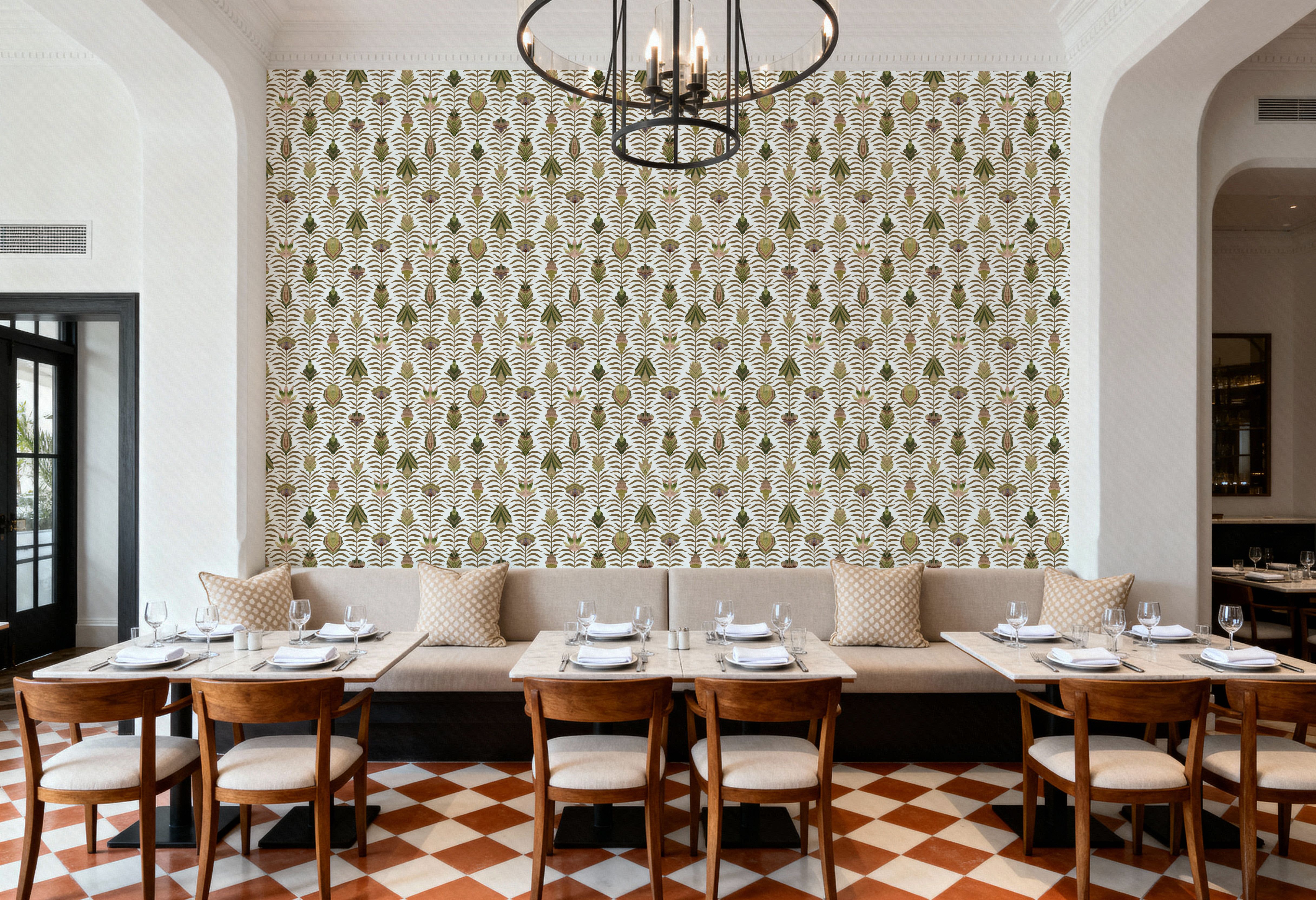 Marble Papers Flowers V.2, Spring Green