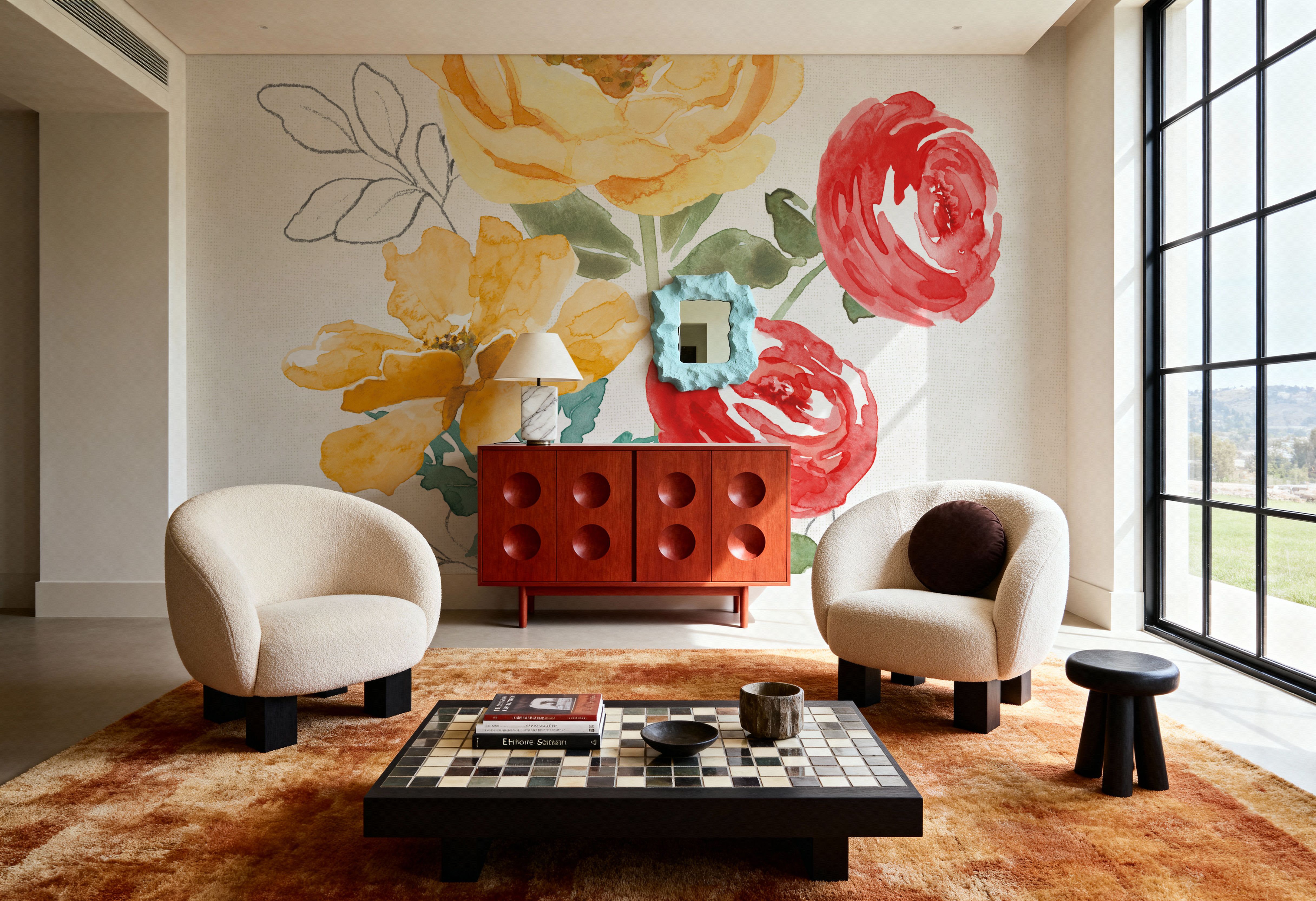 Sunny Bouquets IV, Wallpaper