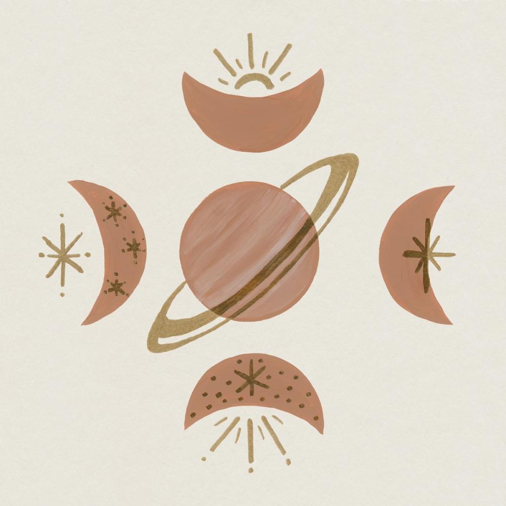 Serene Saturn and Moons