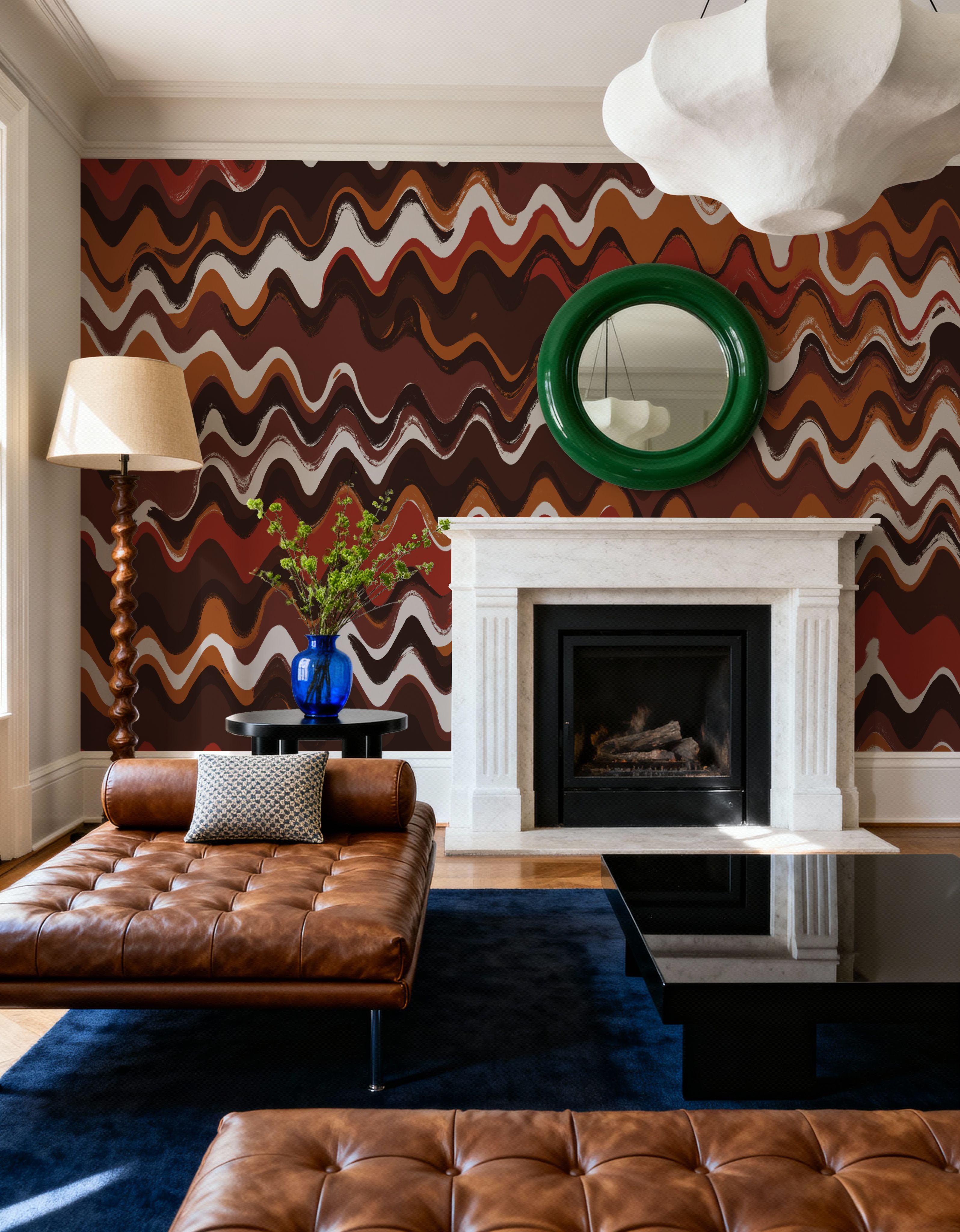 Earthy Color Zig Zag Pattern