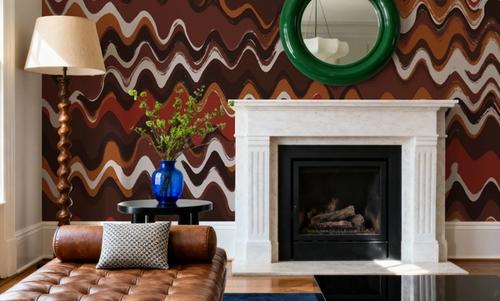 Earthy Color Zig Zag Pattern