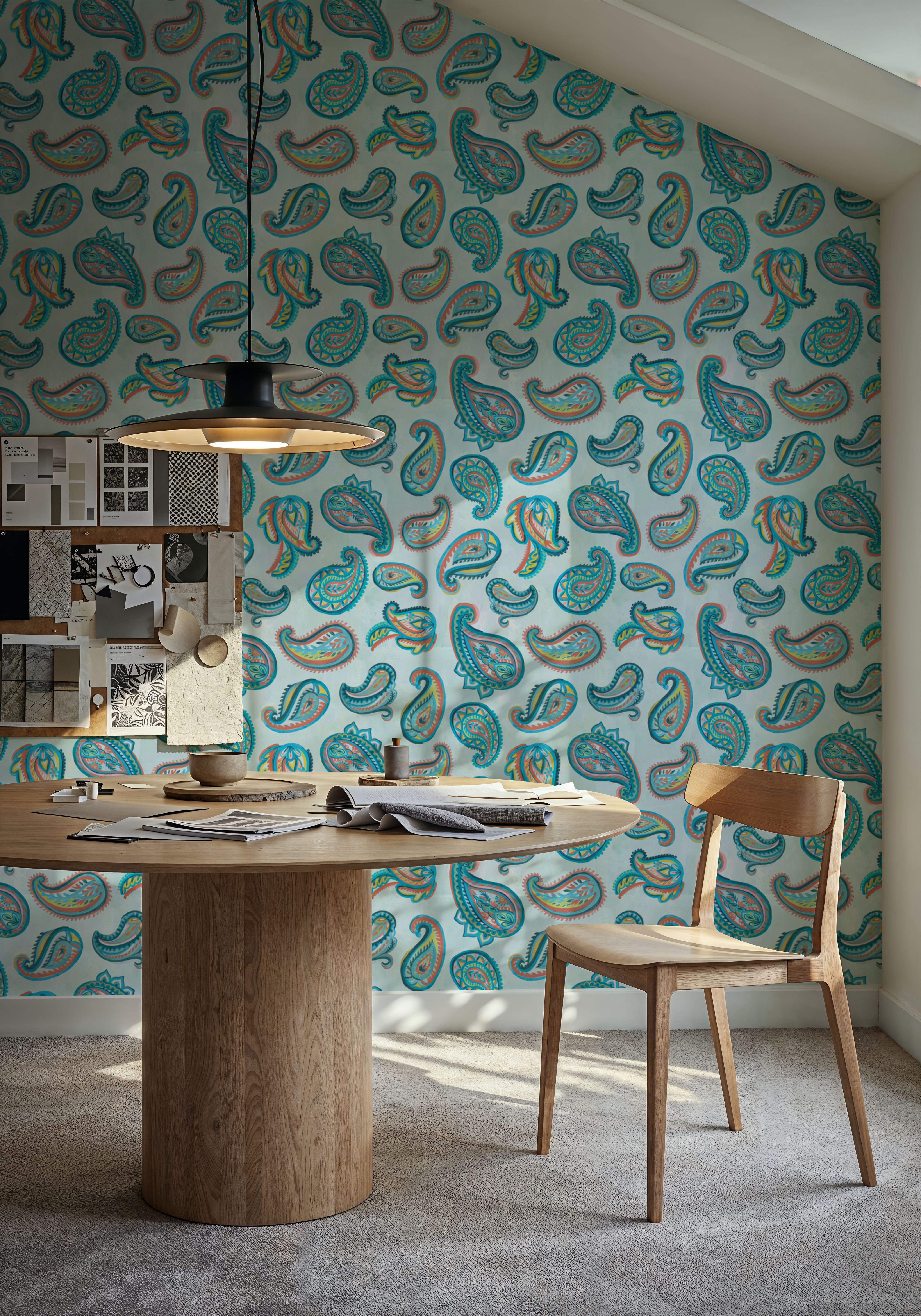 Emerald Paisley Light