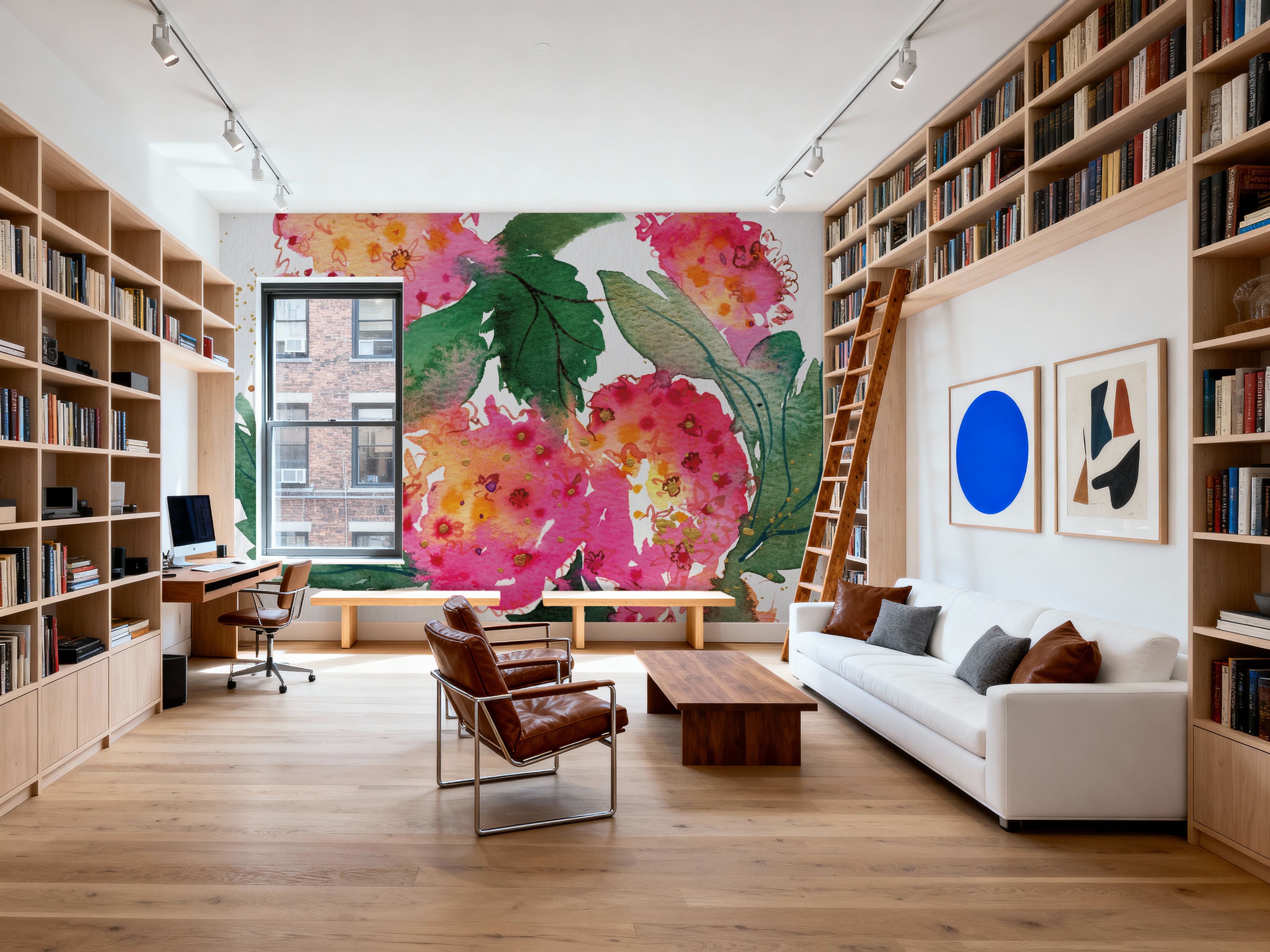 Summer Hydrangeas, Papel pintado