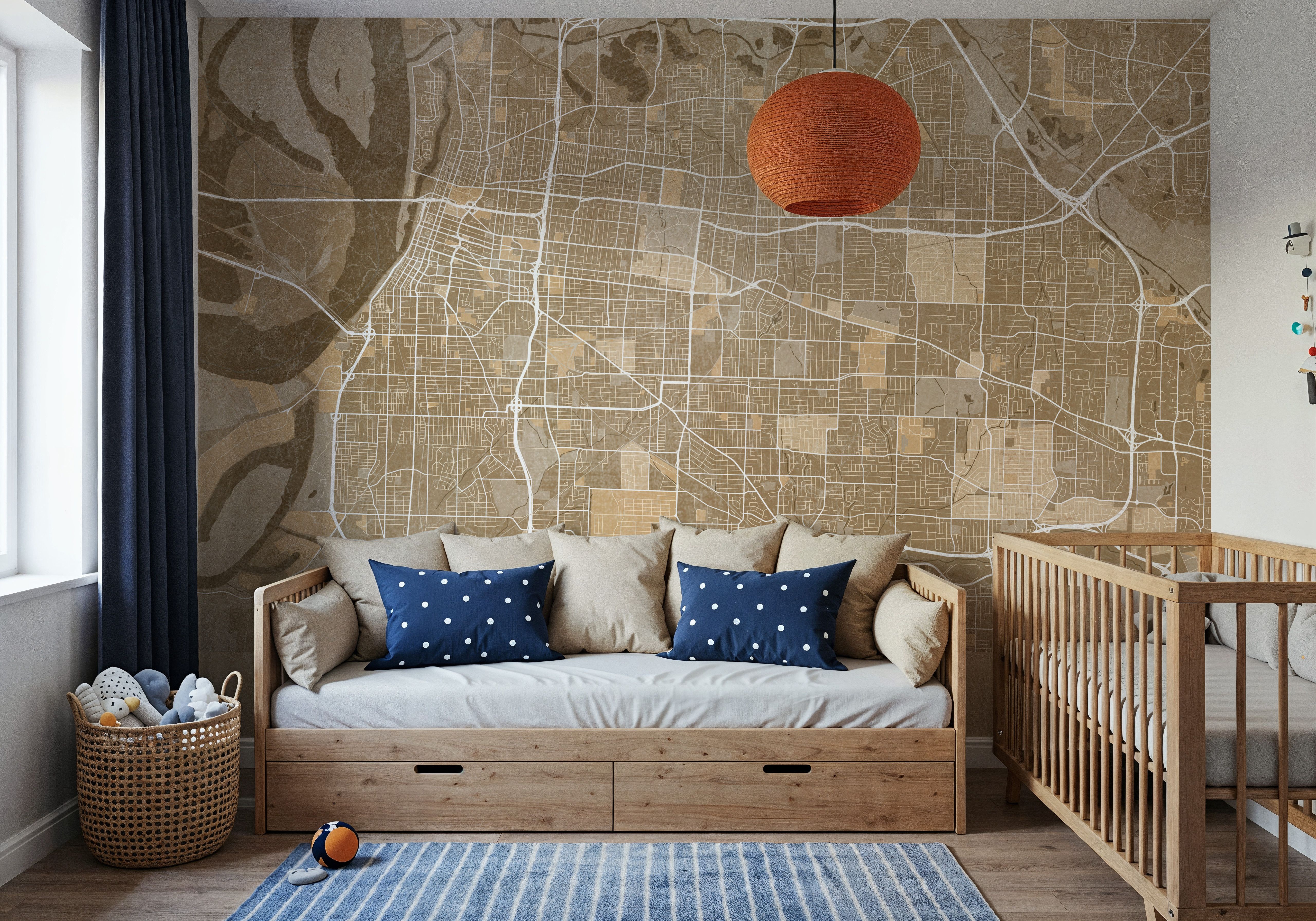 Memphis Ochre, Wallpaper
