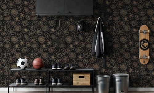 Sky Flowers Black