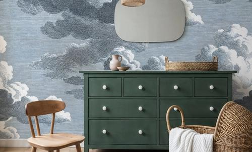 Intaglio Clouds, Ink Blue