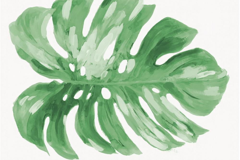 Colorful Tropical Leaf Green I