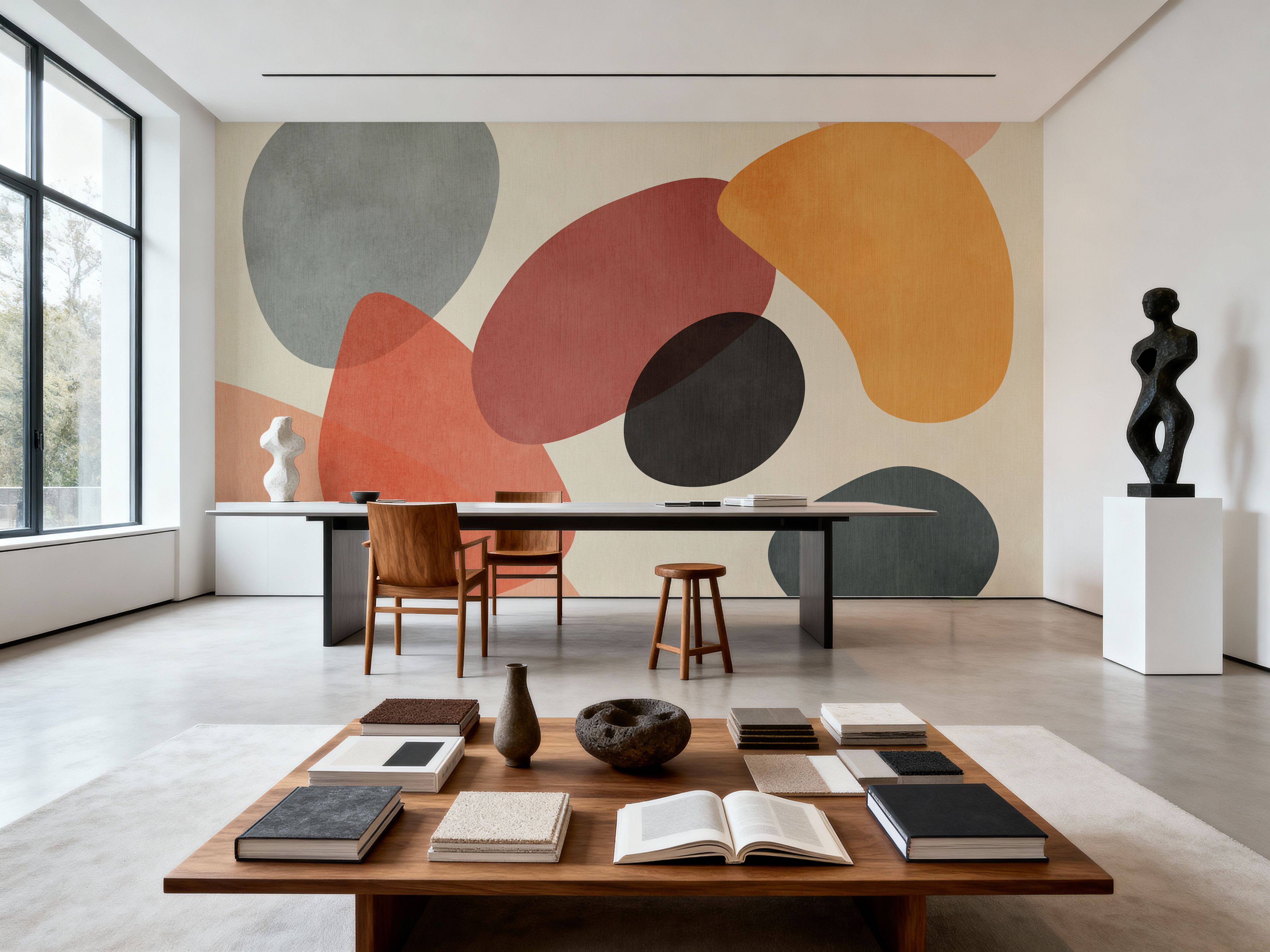 Lava Shapes, Orange Pop, Tapeten